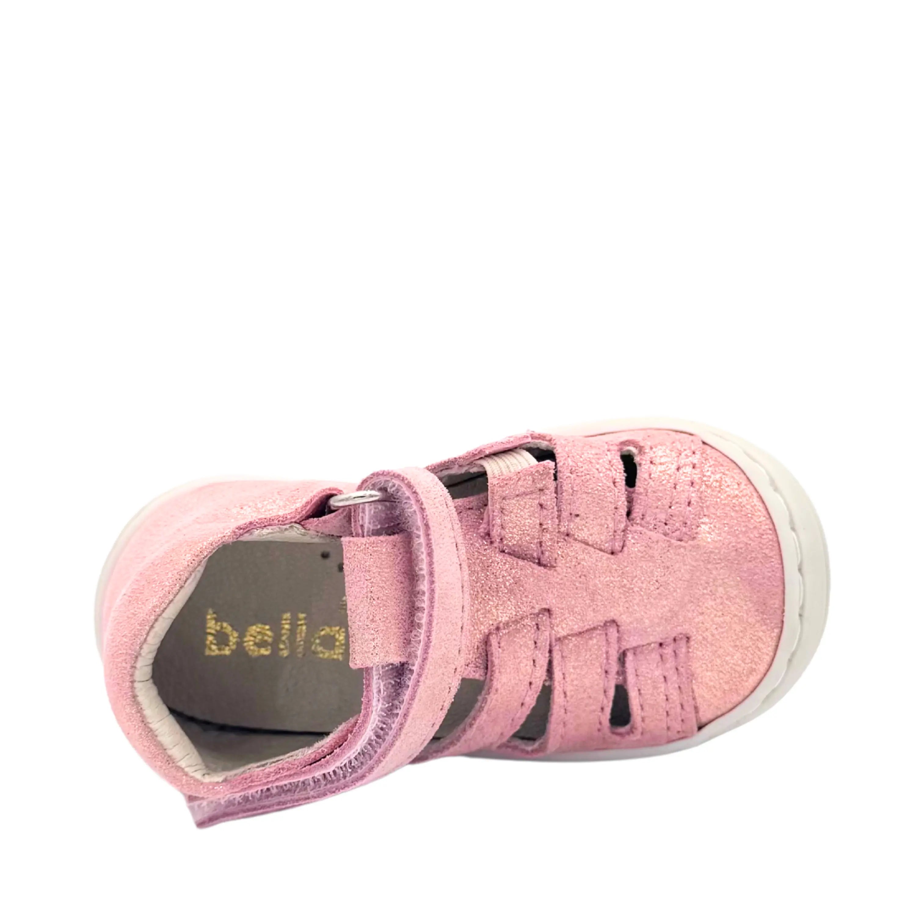 BELLAMY Bottillons semi-ouverts Lopy Rose irisé ma petite pointure 