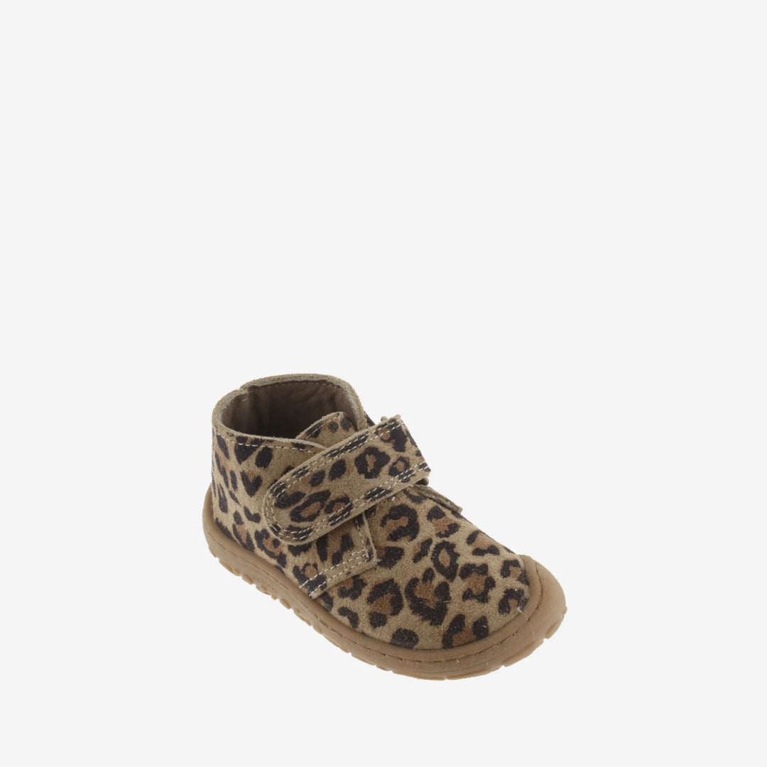 VICTORIA Bottines Barefoot Bosco Scratchs Cuir Fendu Léopardo ma petite pointure 