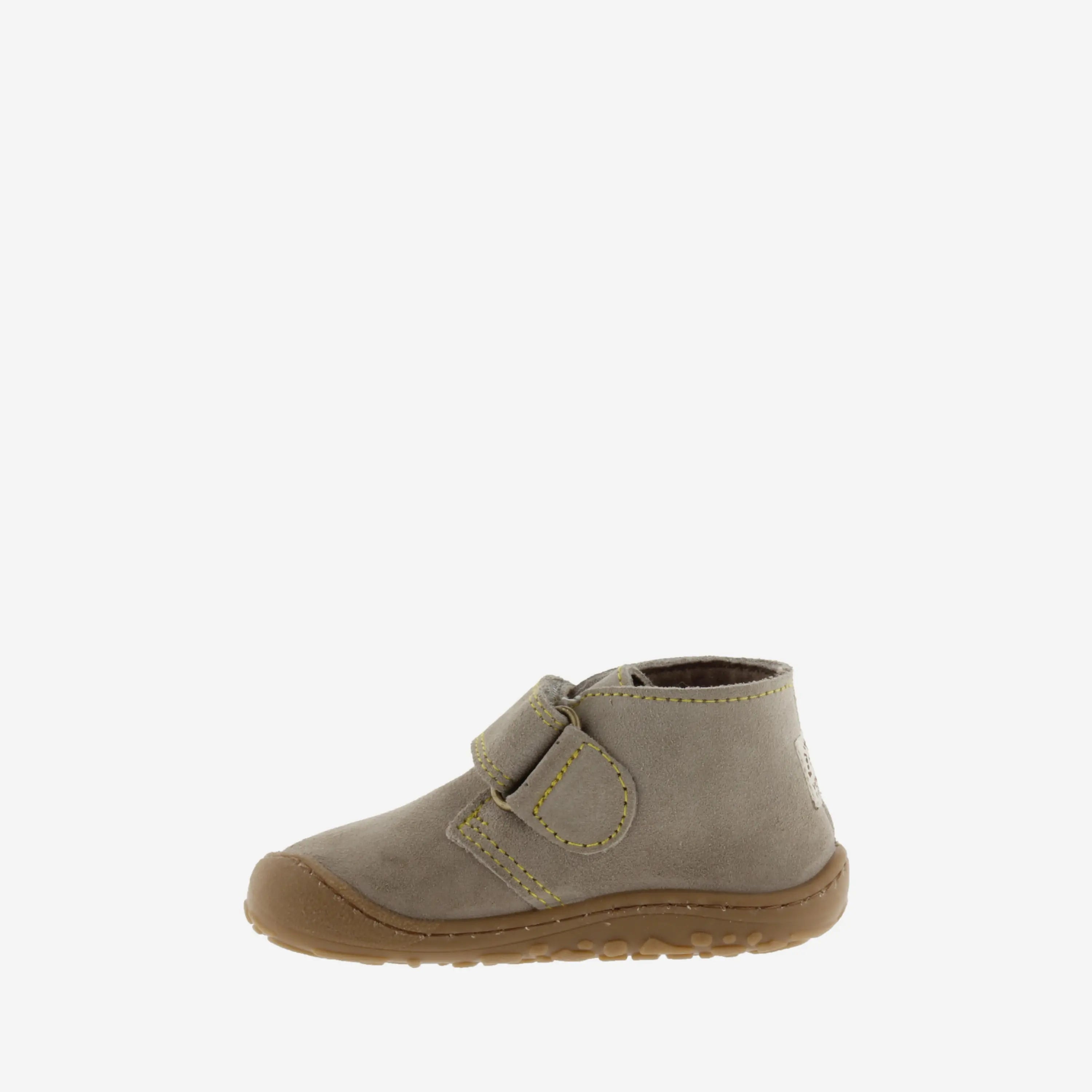 VICTORIA Bottines Barefoot Bosco Scratchs Cuir Fendu Taupe ma petite pointure 