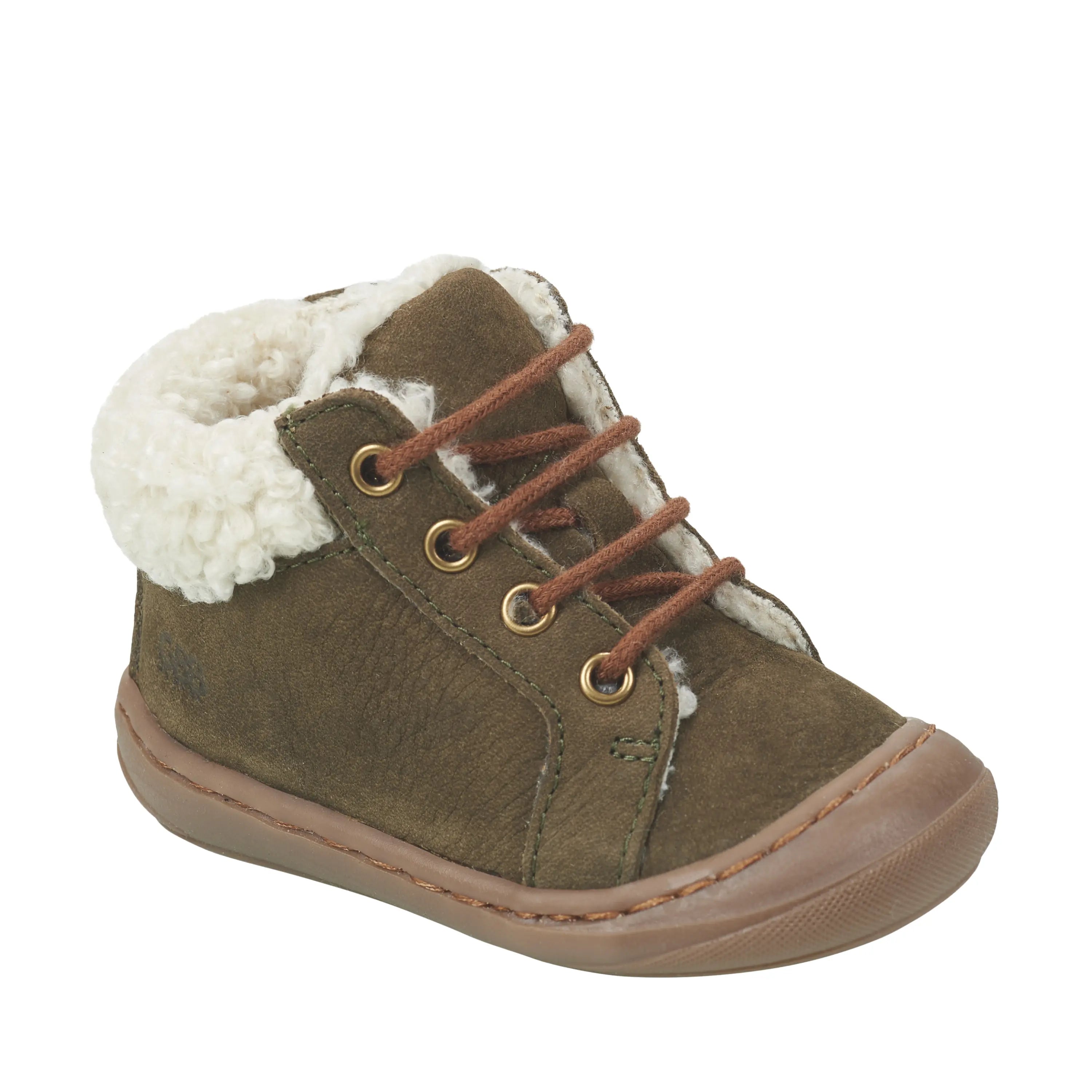 GBB Bottines Aboco Fourrées Kaki ma petite pointure 
