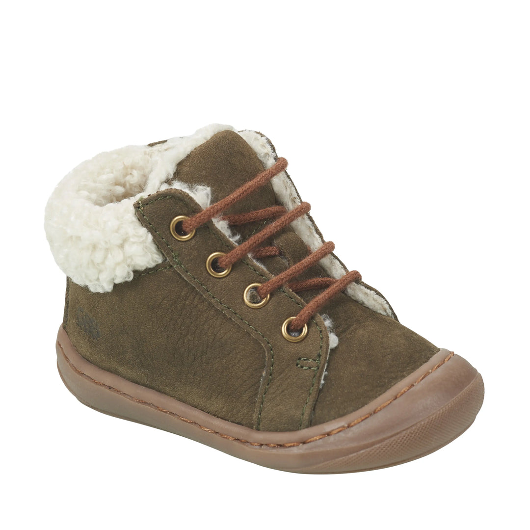 GBB Bottines Aboco Fourrées Kaki ma petite pointure 