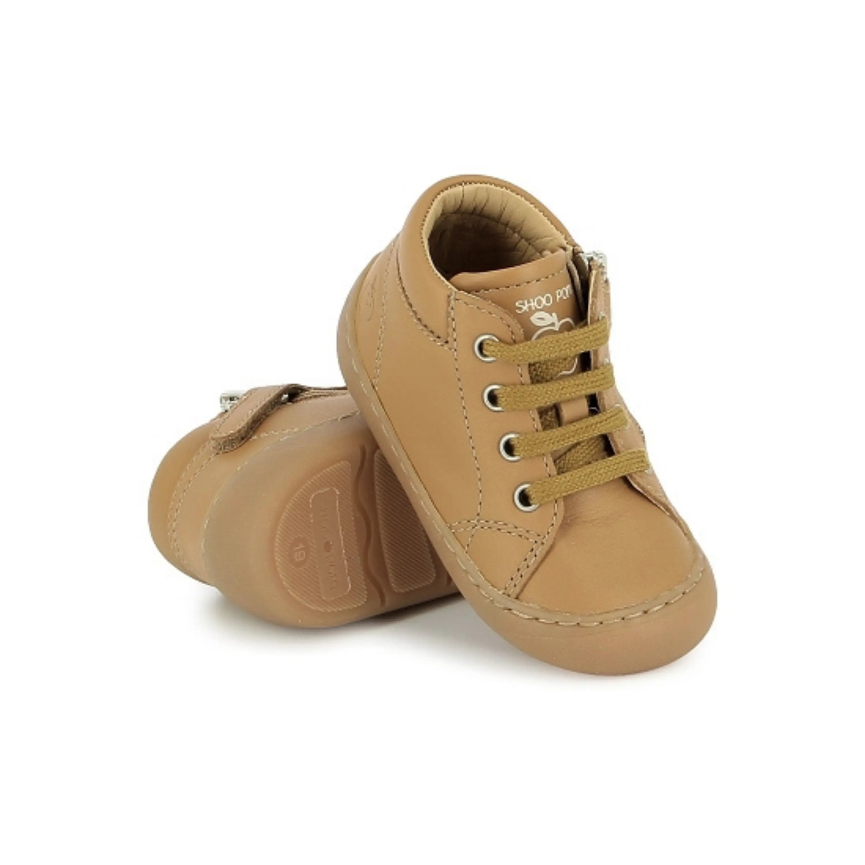 SHOO POM Bottines Barefoot Plum Lace Clear Camel ma petite pointure 