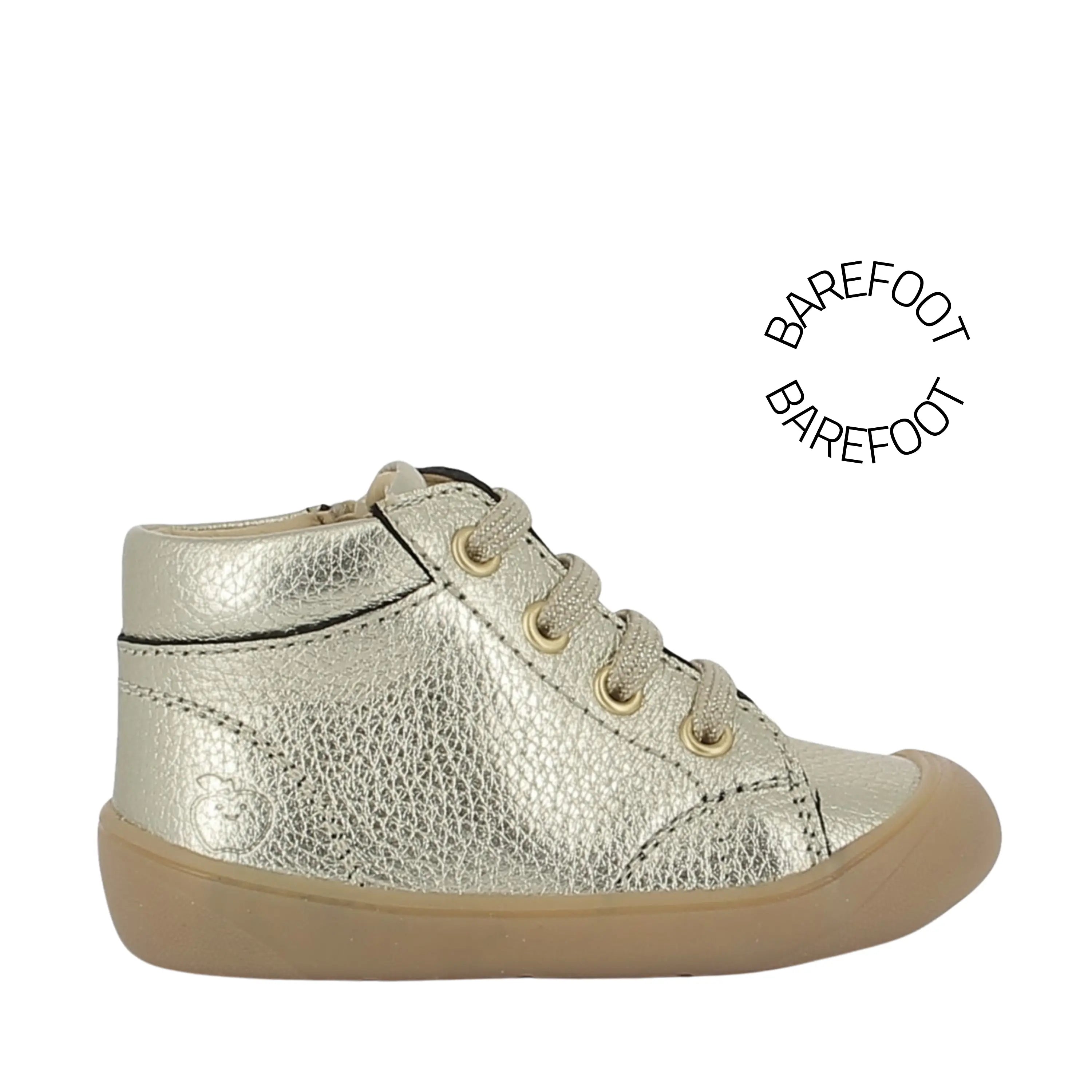 SHOO POM Bottines Barefoot Plum Lace Laminato Platine ma petite pointure 