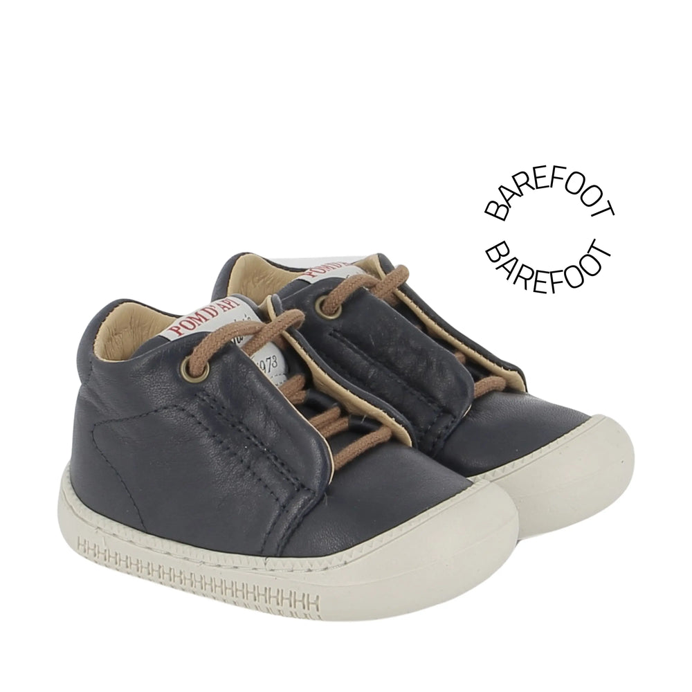 POM D'API Bottines Barefoot Yaka Speed Nappa Marine ma petite pointure 
