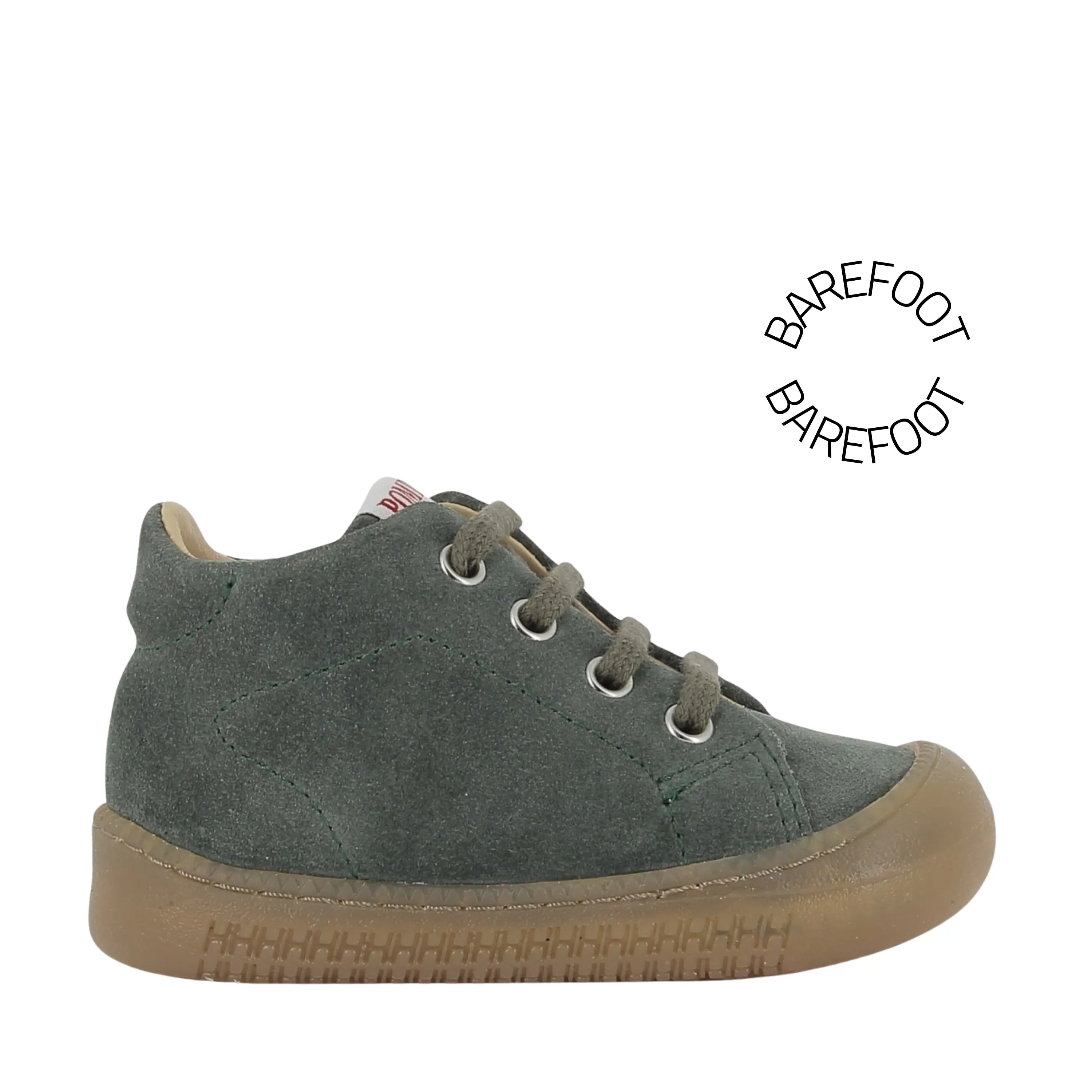 POM D'API Bottines Barefoot Yaka Walk Velours Carciofo ma petite pointure 