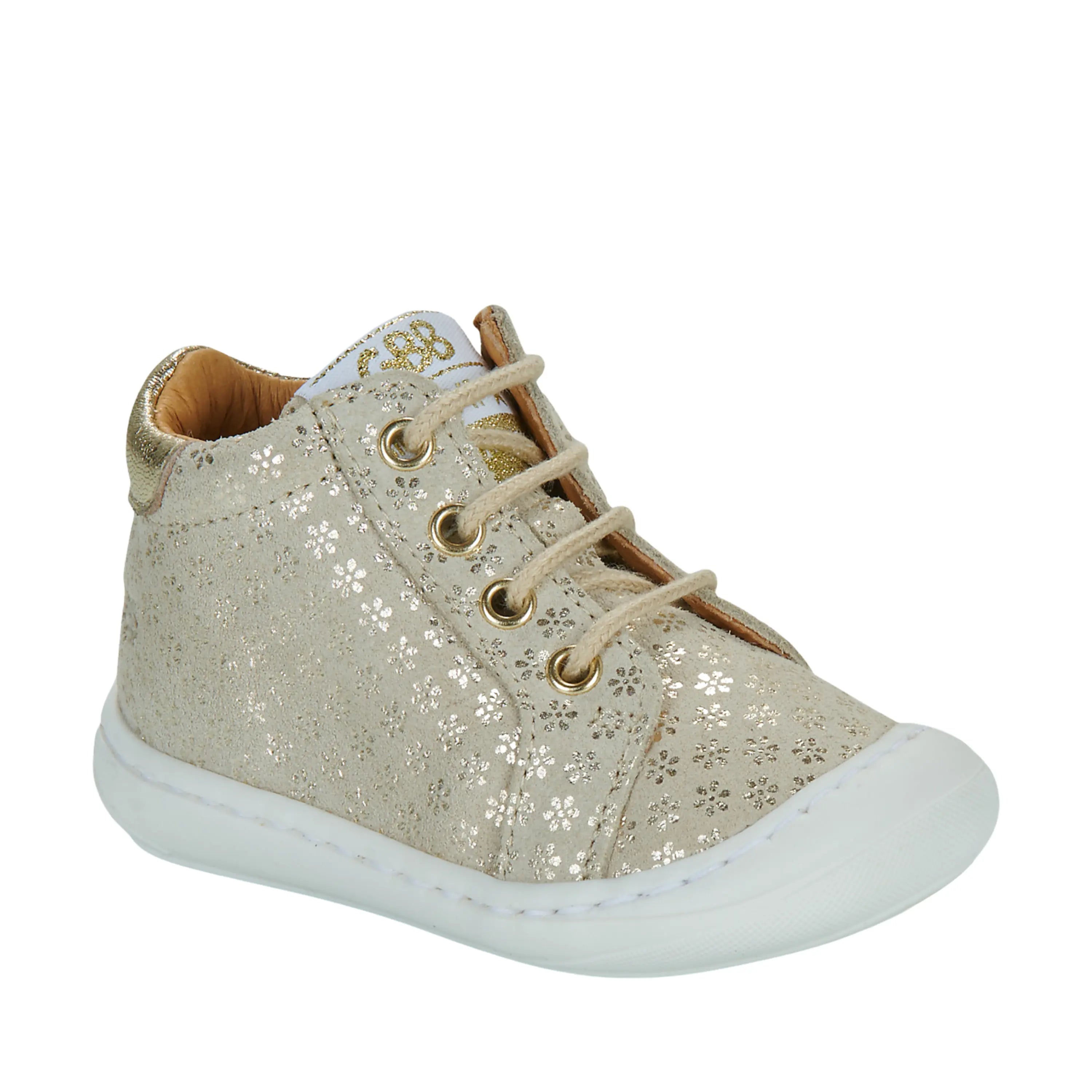 GBB Bottines Laninou Beige Fleur Or ma petite pointure 