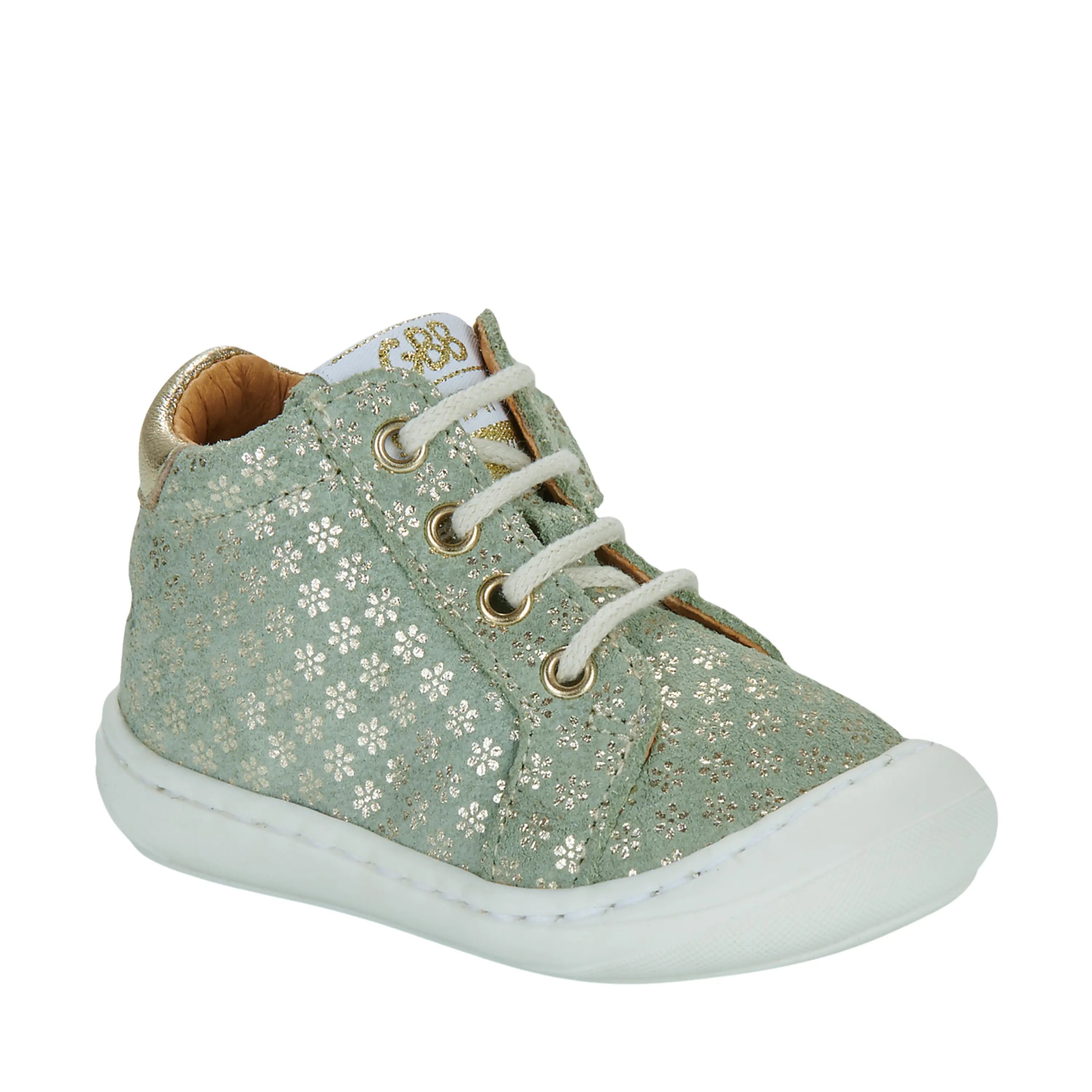 GBB Bottines Laninou Menthe Fleur Or ma petite pointure 