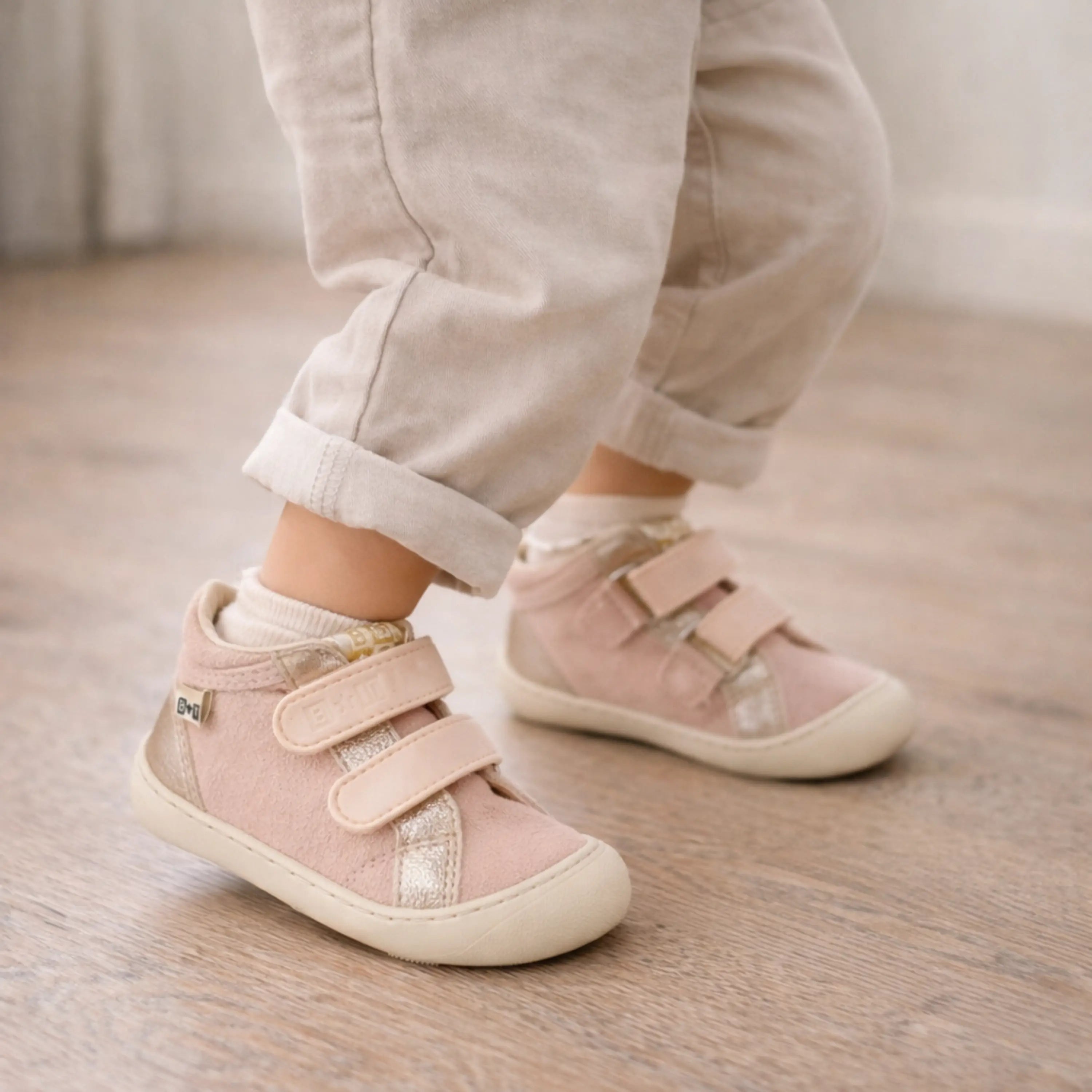 BONTON Bottines en toile Barefoot Smoothie Easy Pink ma petite pointure 