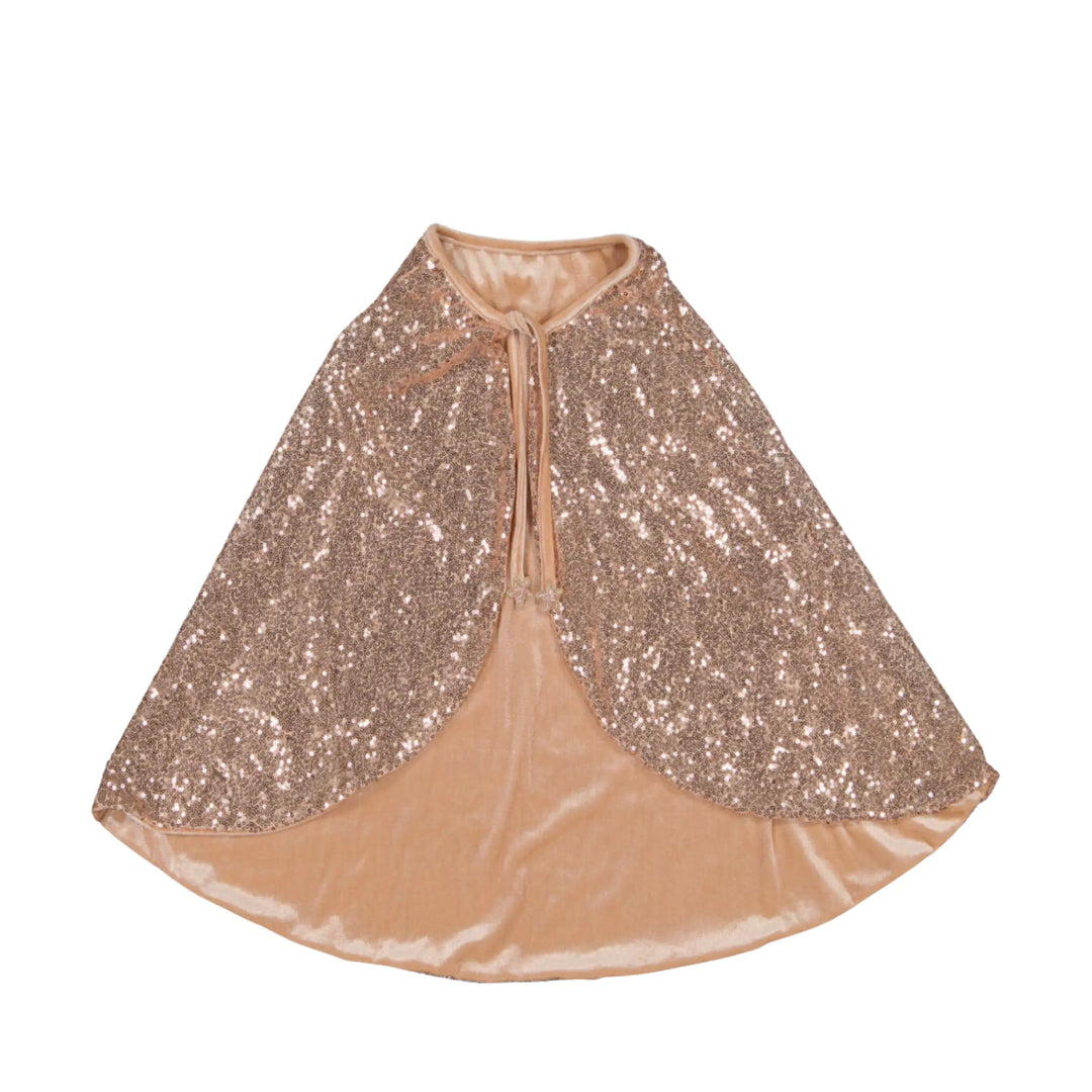 LUCIOLE ET PETIT POIS Cape Sequins Roses ma petite pointure 