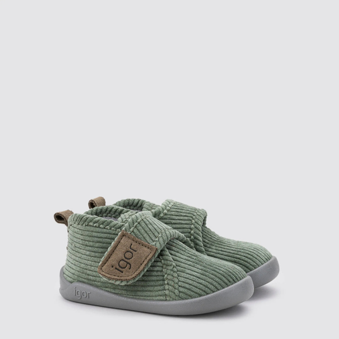 IGOR Chaussons Barefoot Homie Pana Verde ma petite pointure 