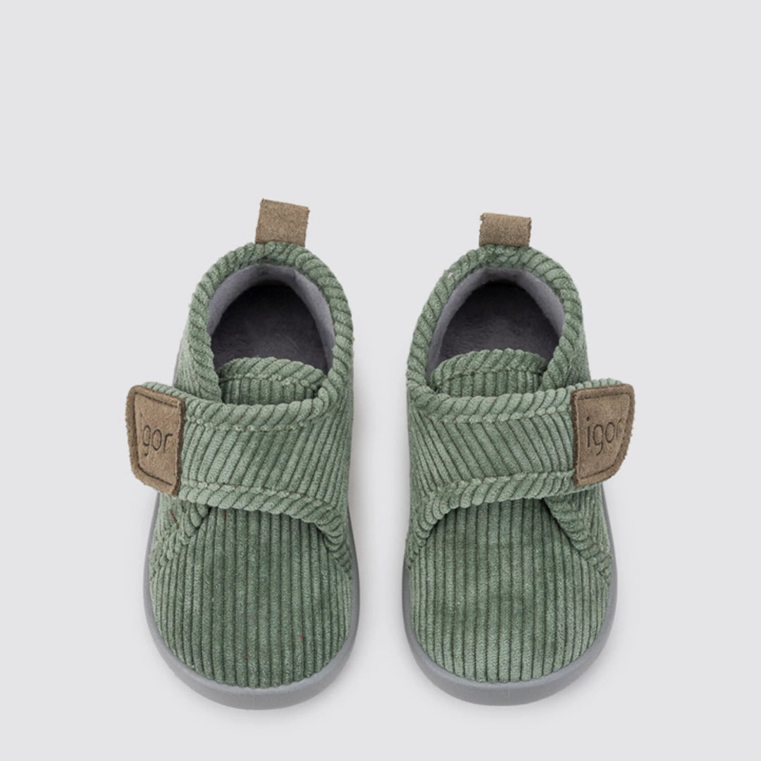 IGOR Chaussons Barefoot Homie Pana Verde ma petite pointure 