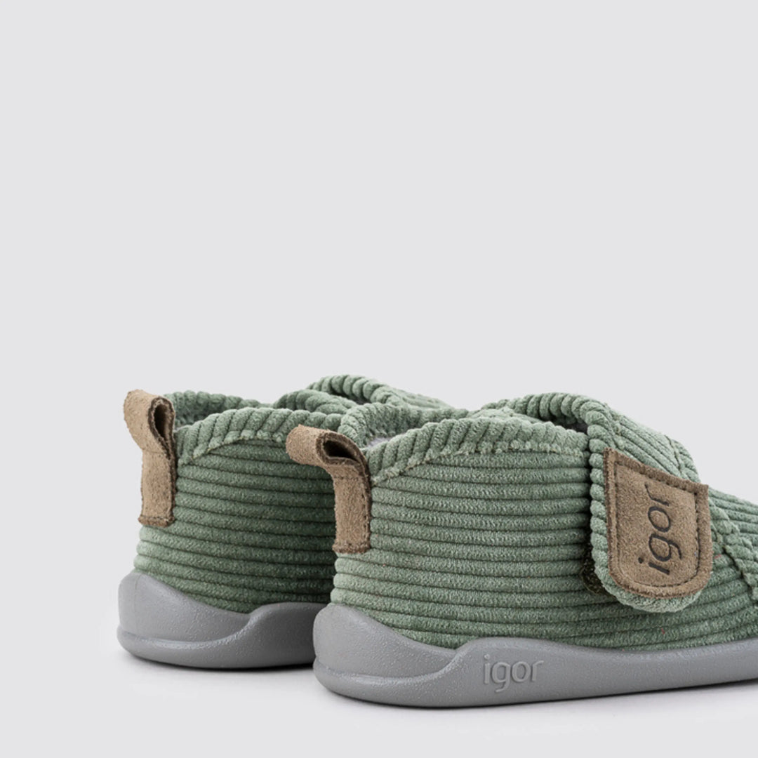 IGOR Chaussons Barefoot Homie Pana Verde ma petite pointure 