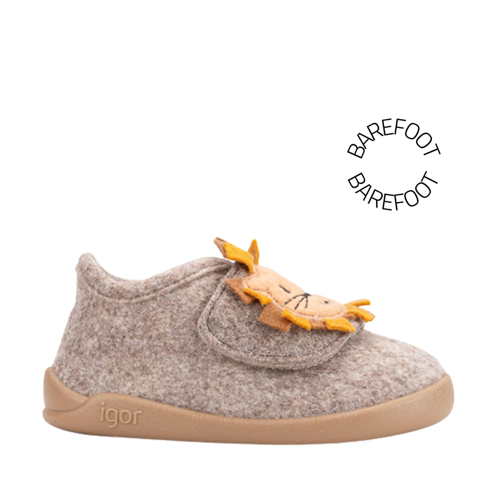 IGOR Chaussons Barefoot Homie Leon Taupe ma petite pointure 