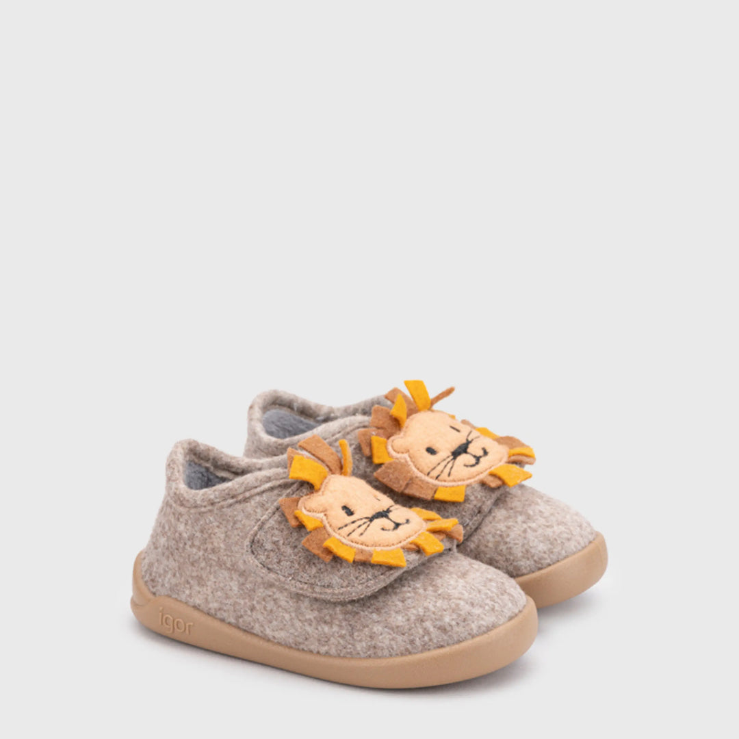 IGOR Chaussons Barefoot Homie Leon Taupe ma petite pointure 