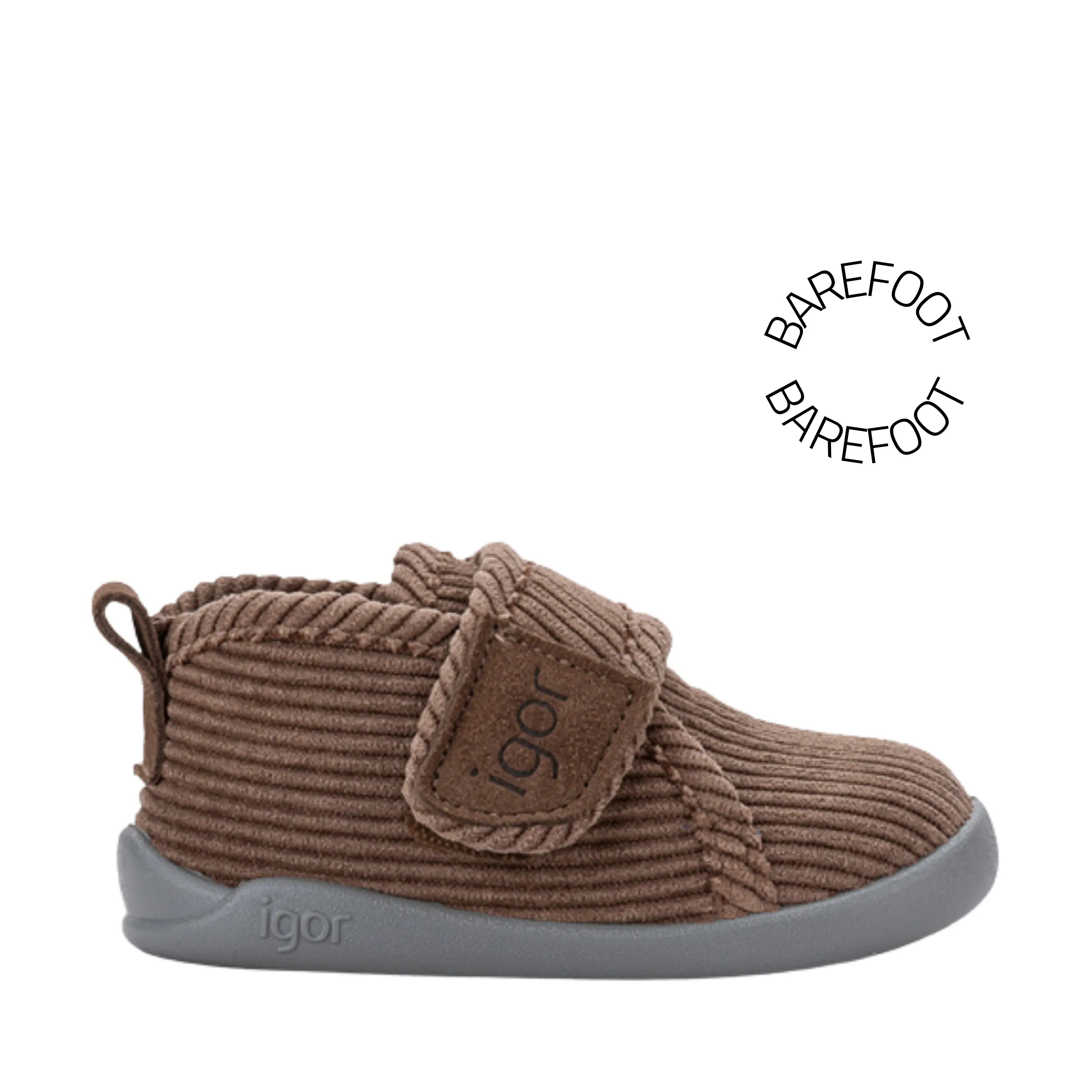 IGOR Chaussons Barefoot Homie Pana Marron ma petite pointure 