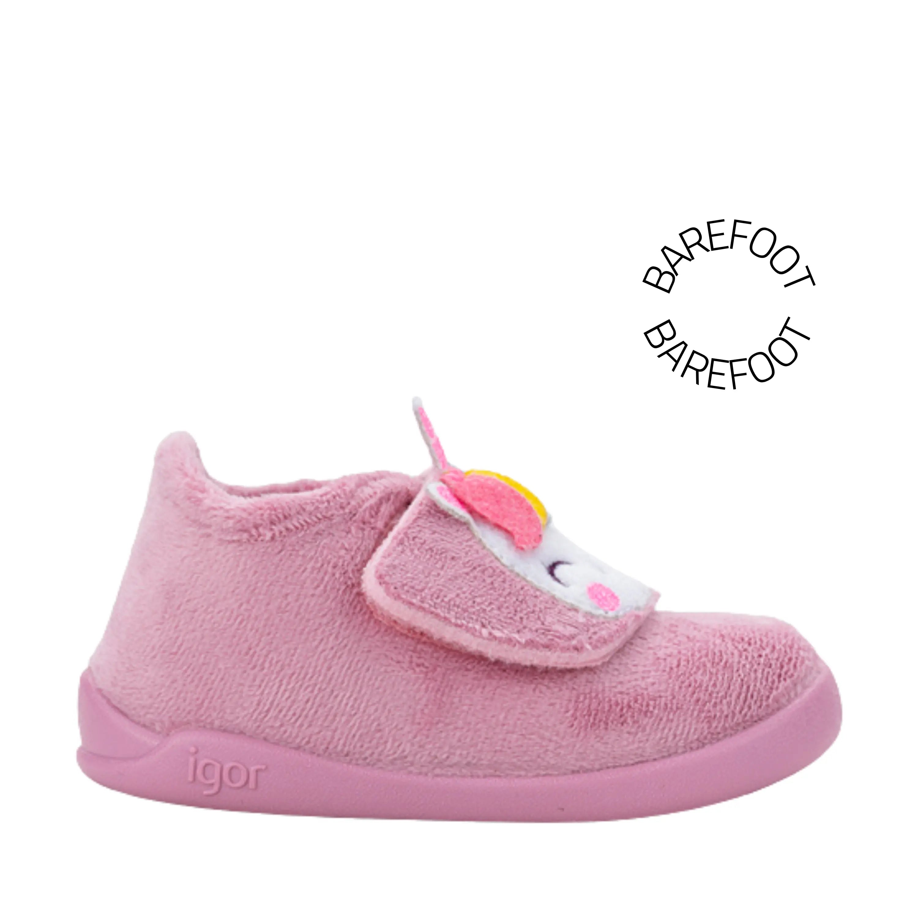 IGOR Chaussons Barefoot Homie Unicornio Rosa ma petite pointure 