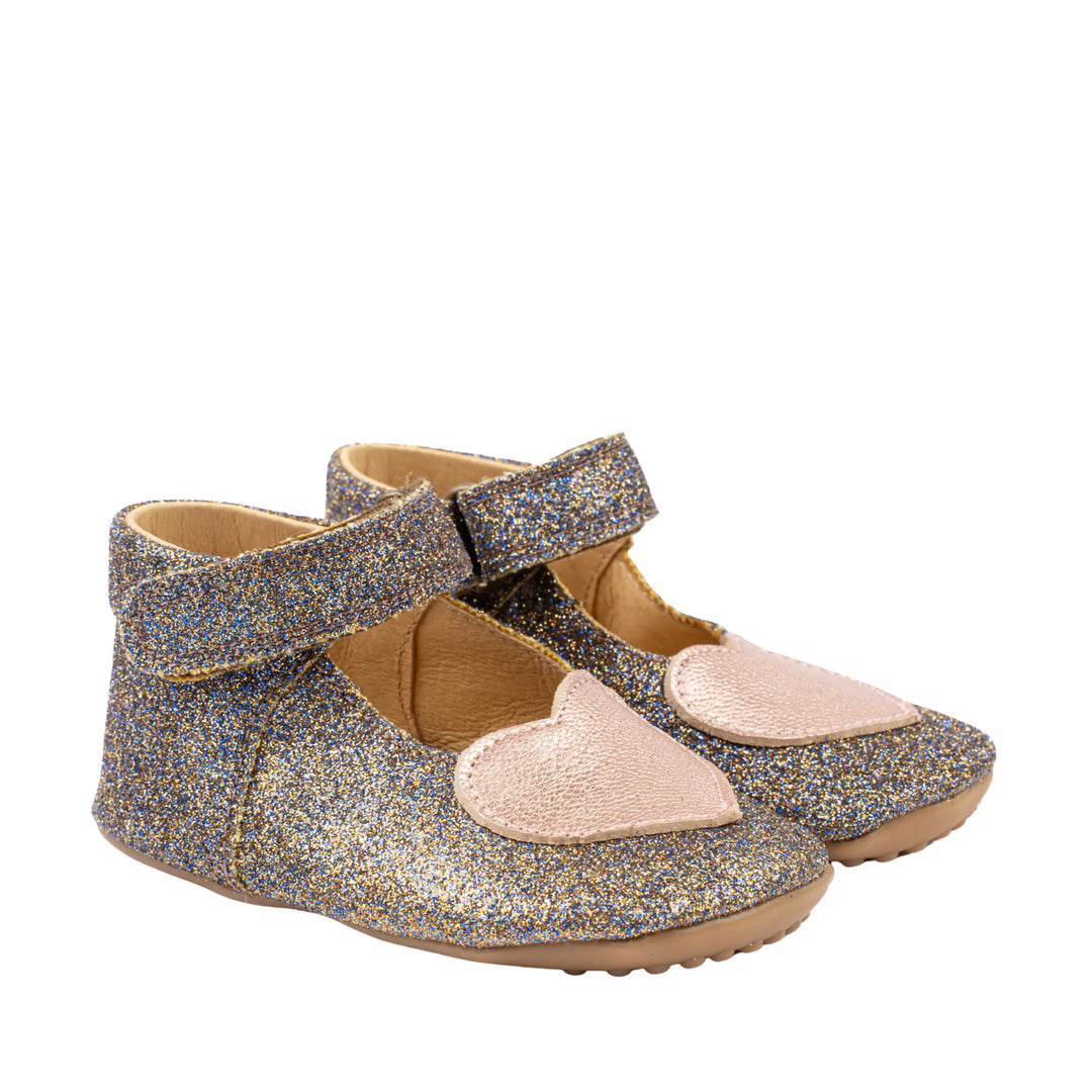 POM POM Chaussons Beginners Ballerina Heart Rose Glitter ma petite pointure 