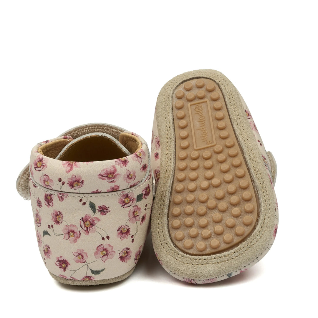 POM POM Chaussons Beginners Velcro Print Autumn Anemone ma petite pointure 