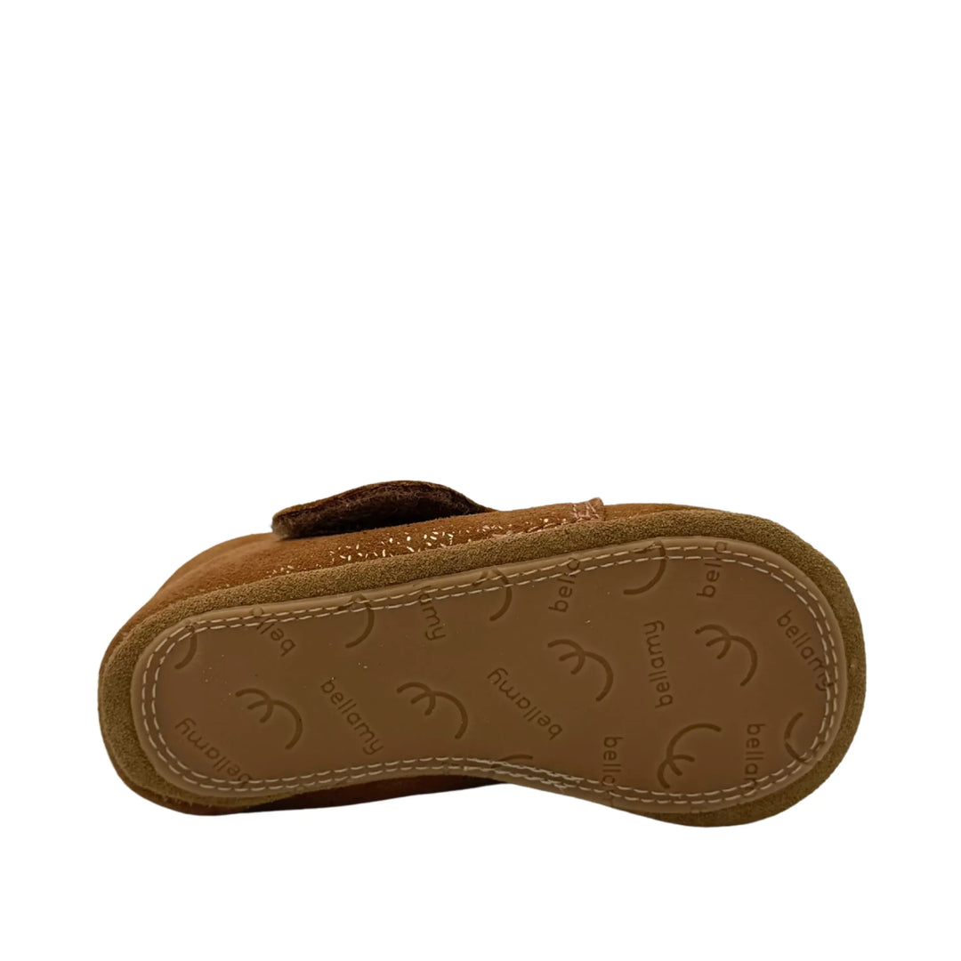BELLAMY Chaussons Taca Camel Paillette ma petite pointure 