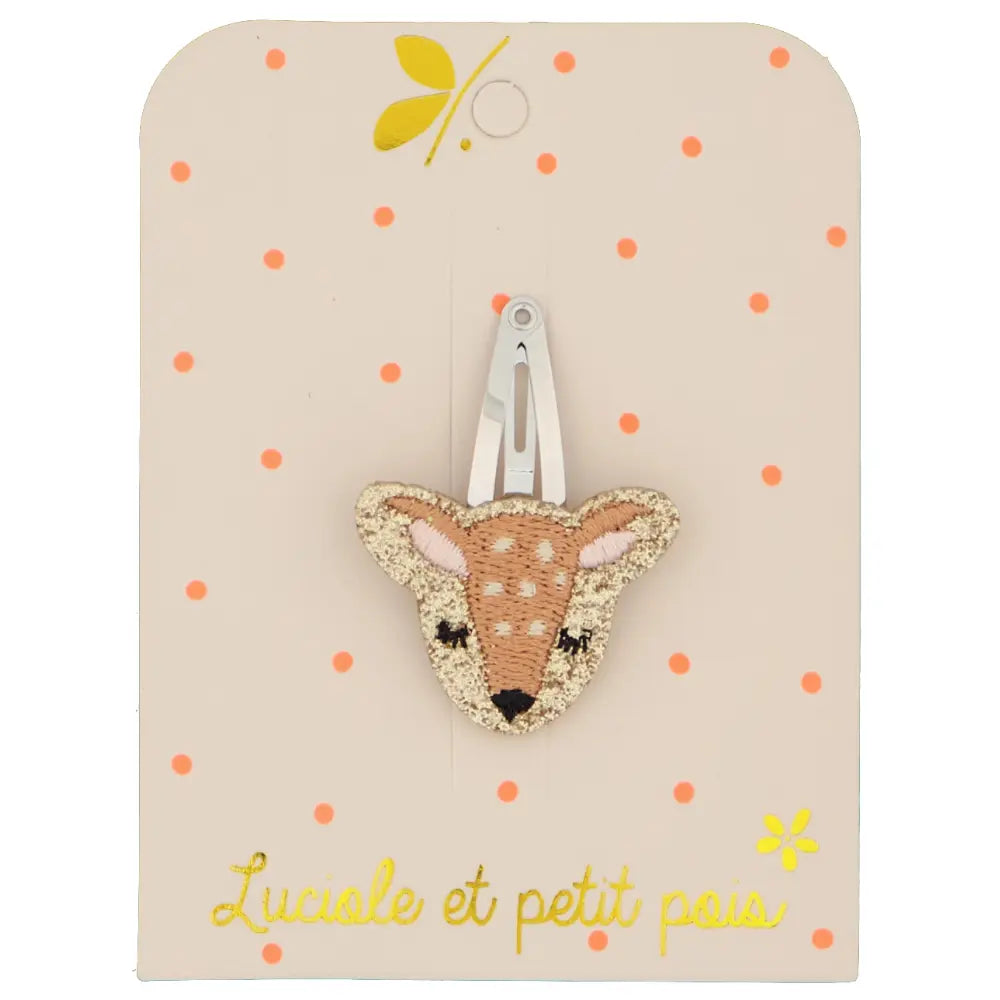 LUCIOLE ET PETIT POIS Barrette Biche ma petite pointure 