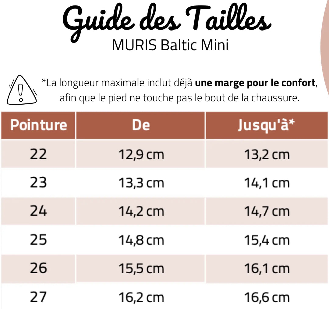 MURIS Baskets Barefoot Fourrées Baltic Mini Soft Pink ma petite pointure 
