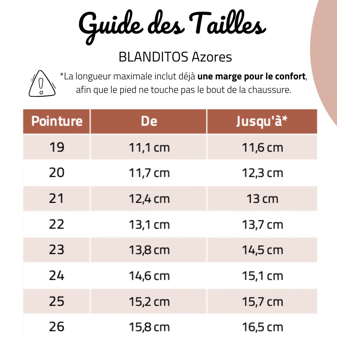 BLANDITOS Baskets Barefoot Azores Arena ma petite pointure 
