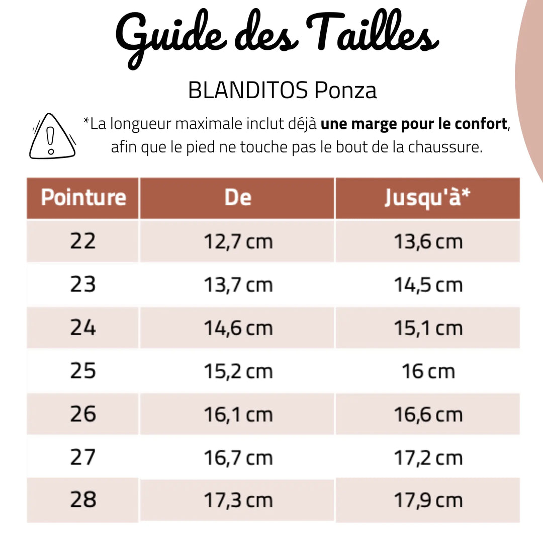 BLANDITOS Sandales Barefoot Ponza Champan ma petite pointure 