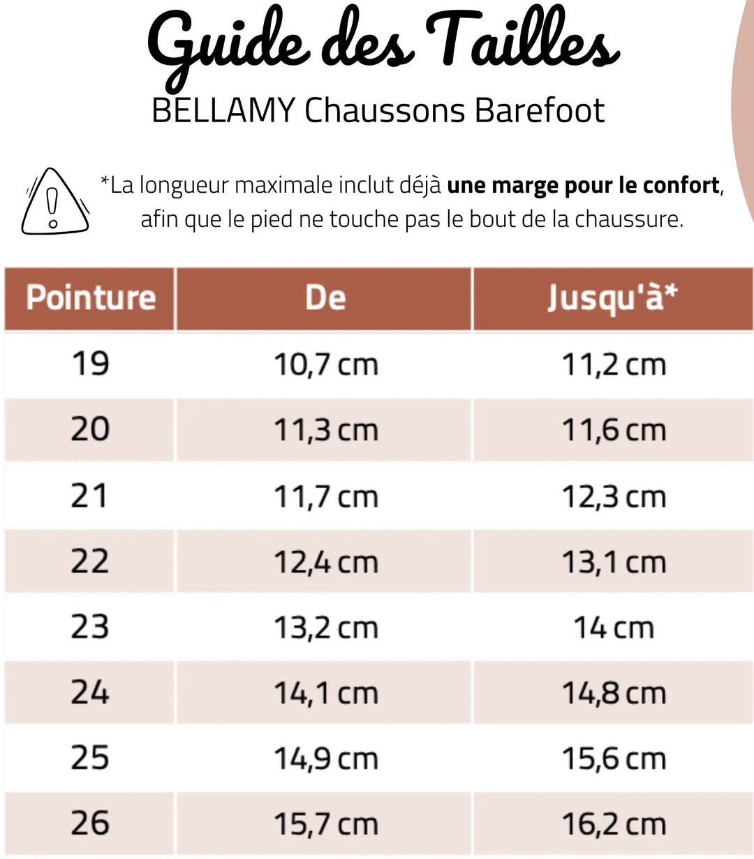 BELLAMY Chaussons Barefoot Pif Safari ma petite pointure 