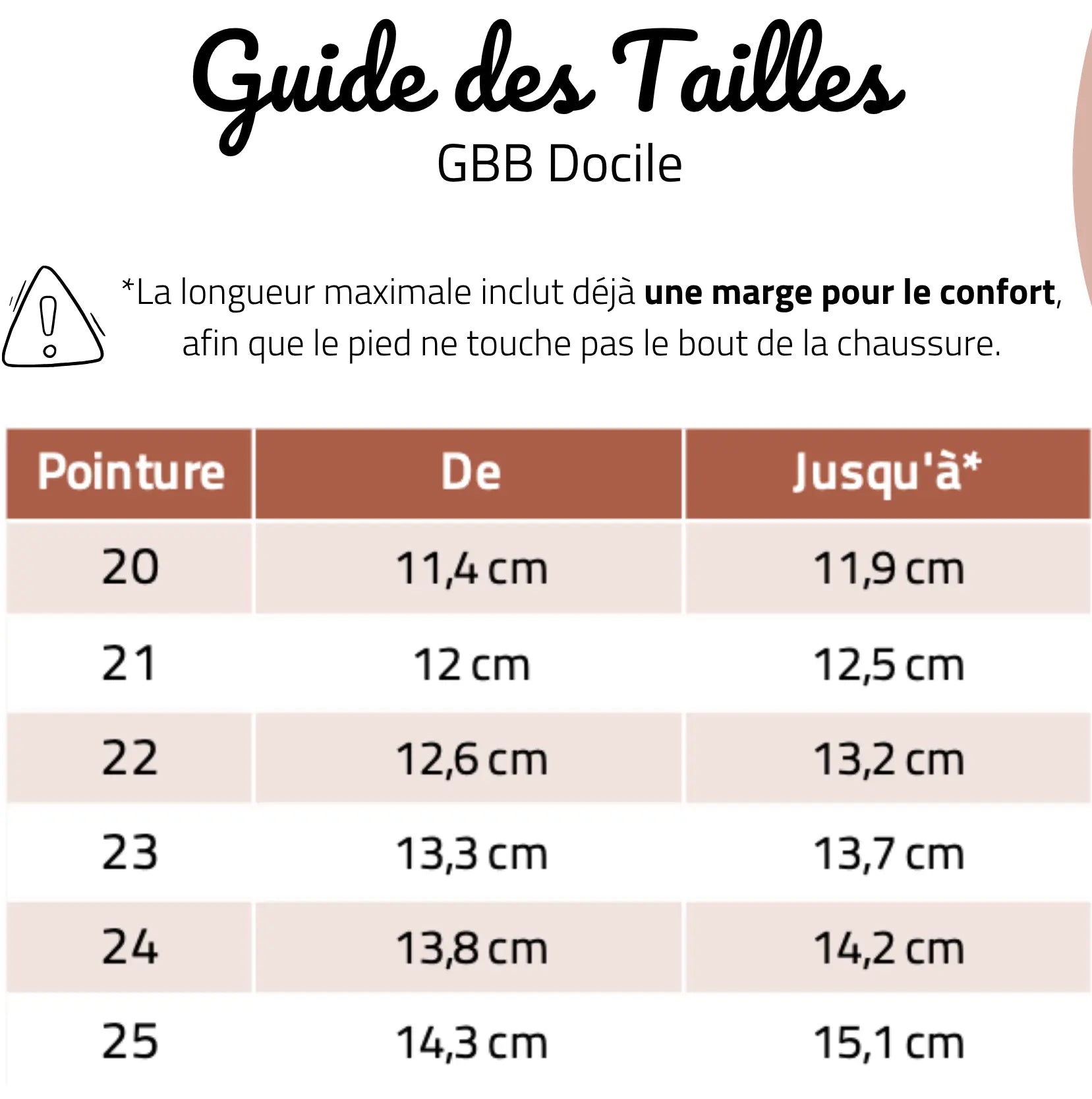 GBB Baskets Docile Camel ma petite pointure 