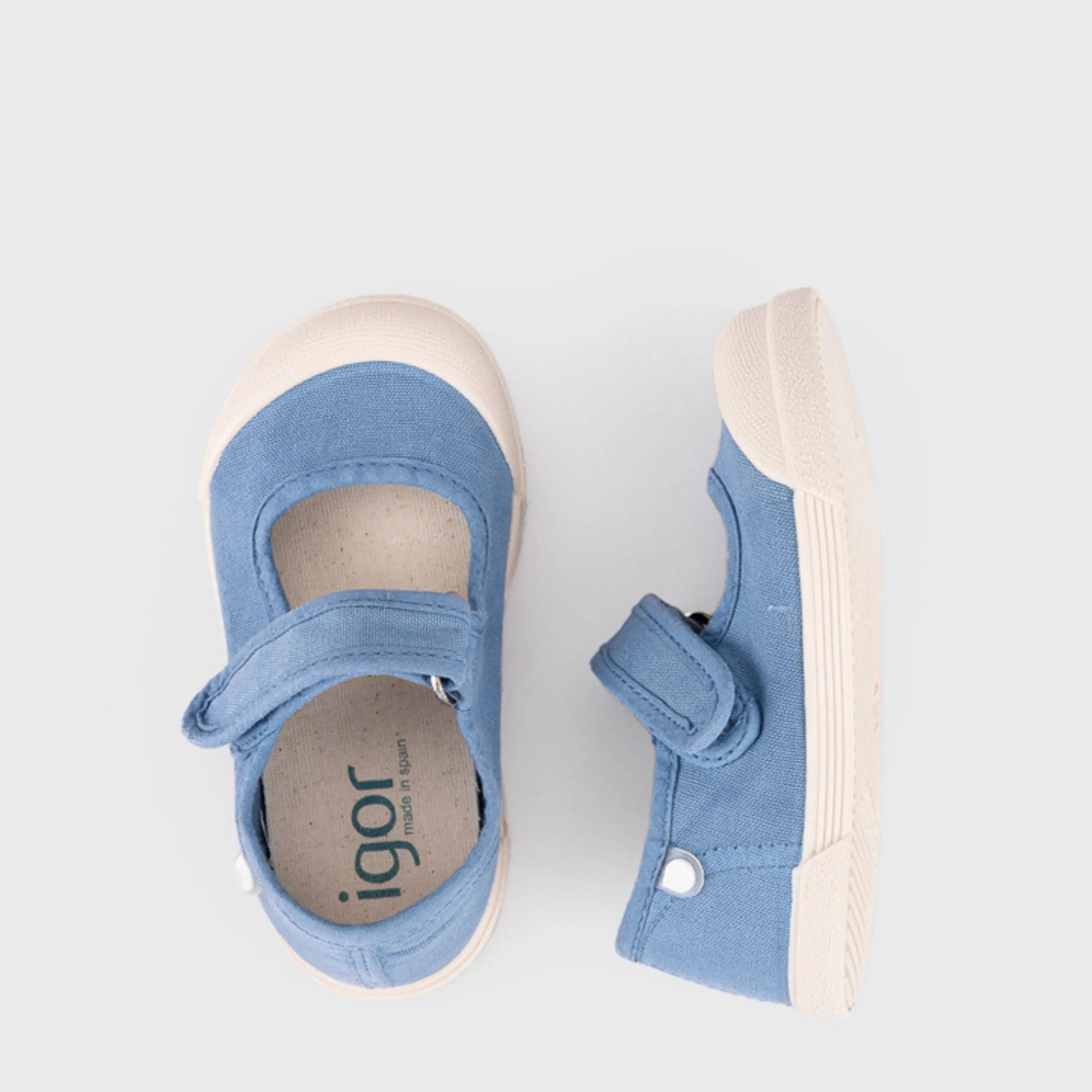 IGOR Baskets en toile Barefoot Lona Mercedes Denim ma petite pointure 