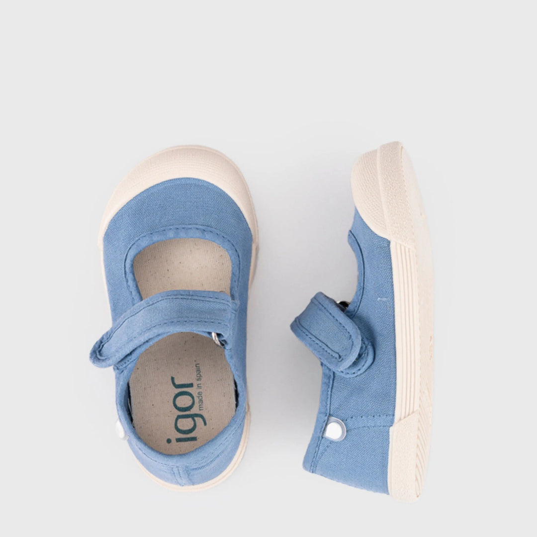 IGOR Baskets en toile Barefoot Lona Mercedes Denim ma petite pointure 