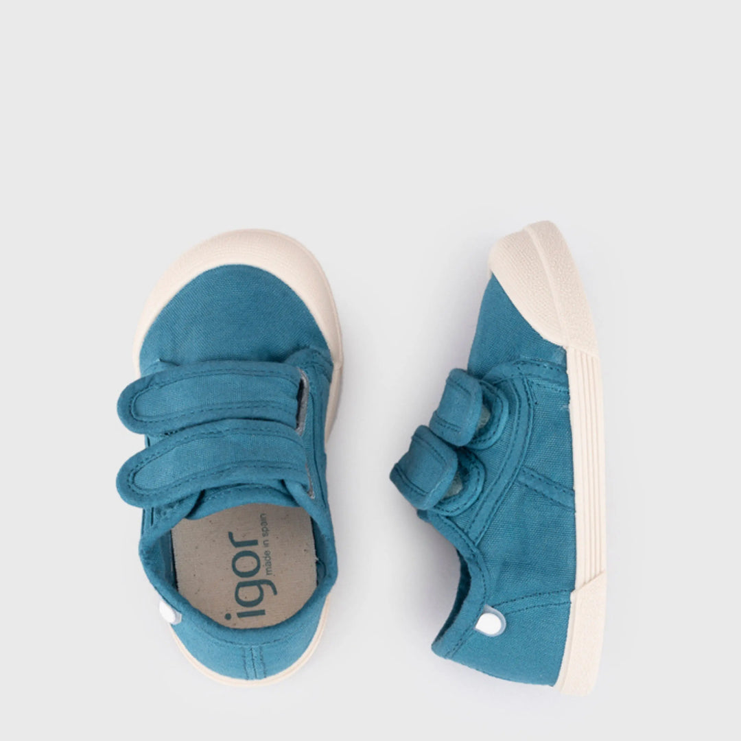 IGOR Baskets en toile Barefoot Lona V. Petroleo ma petite pointure 