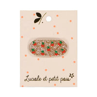 LUCIOLE ET PETIT POIS Barrette mini cerises rouges ma petite pointure 