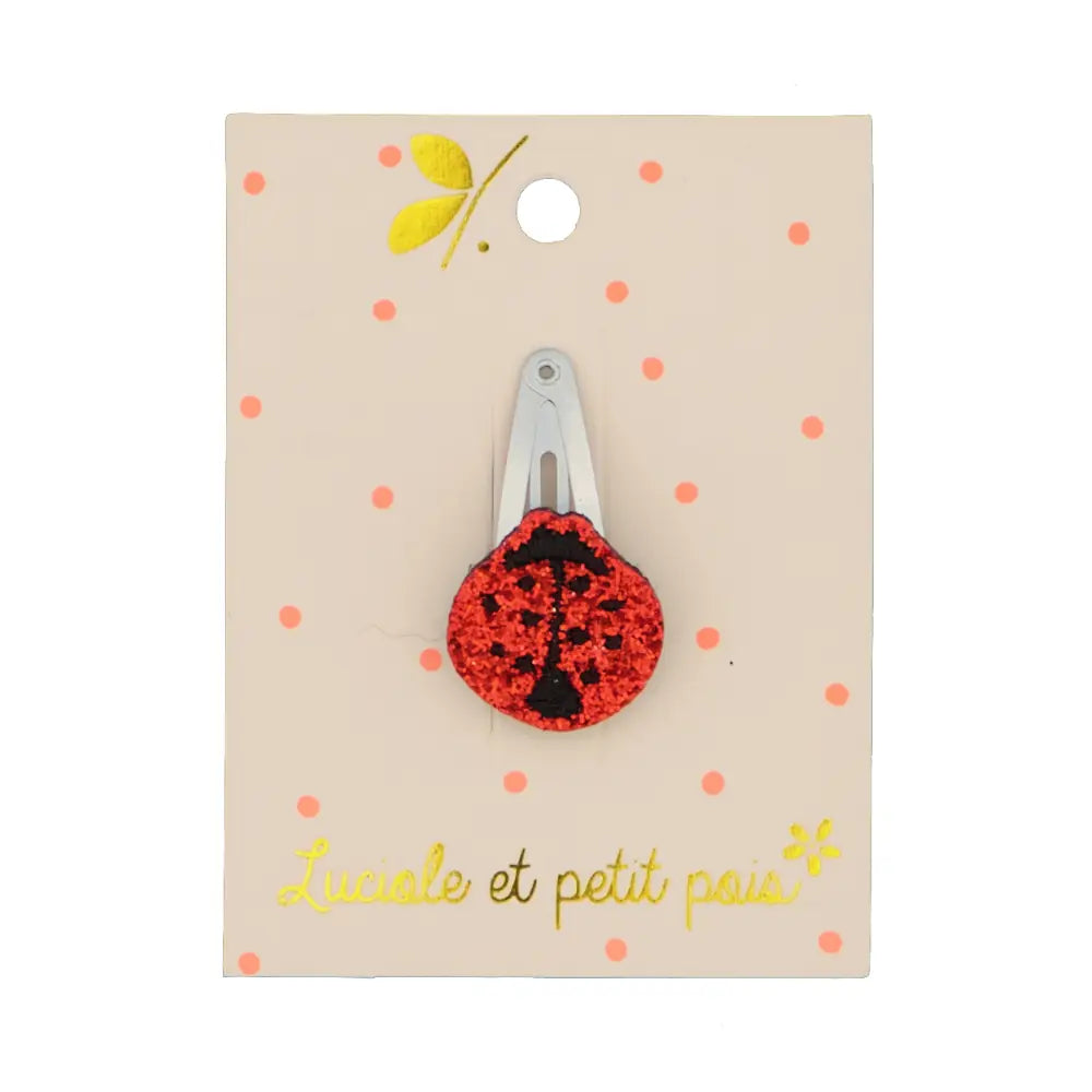 LUCIOLE ET PETIT POIS Barrette mini coccinelle ma petite pointure 