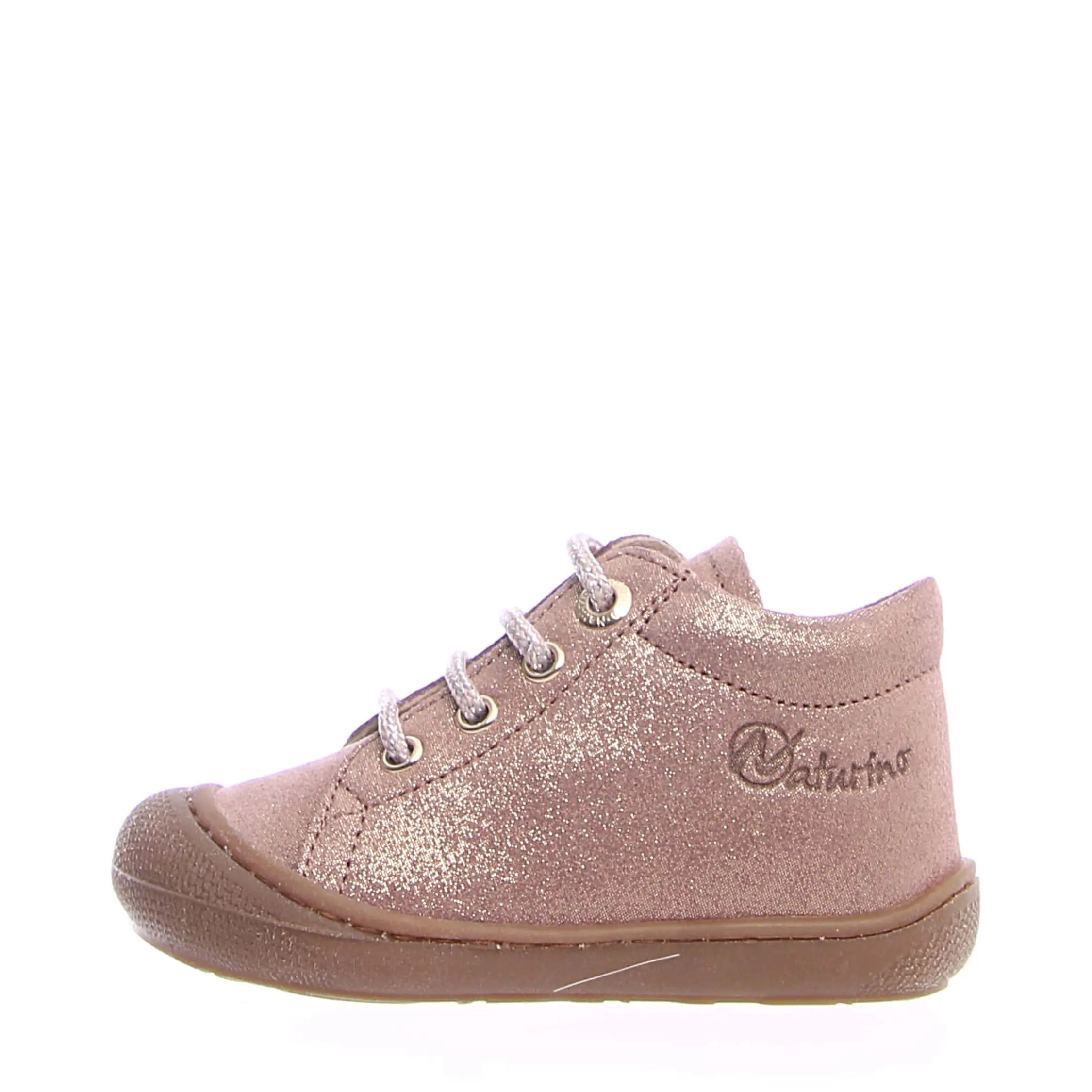 Bottillons Naturino Cocoon Suede Glitter Rose mapetitepointure