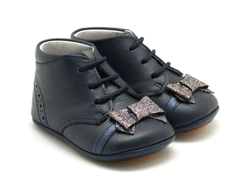 bottines bebe fille irisees avec boucle metallique noir bottes et  chaussures montantes bebe