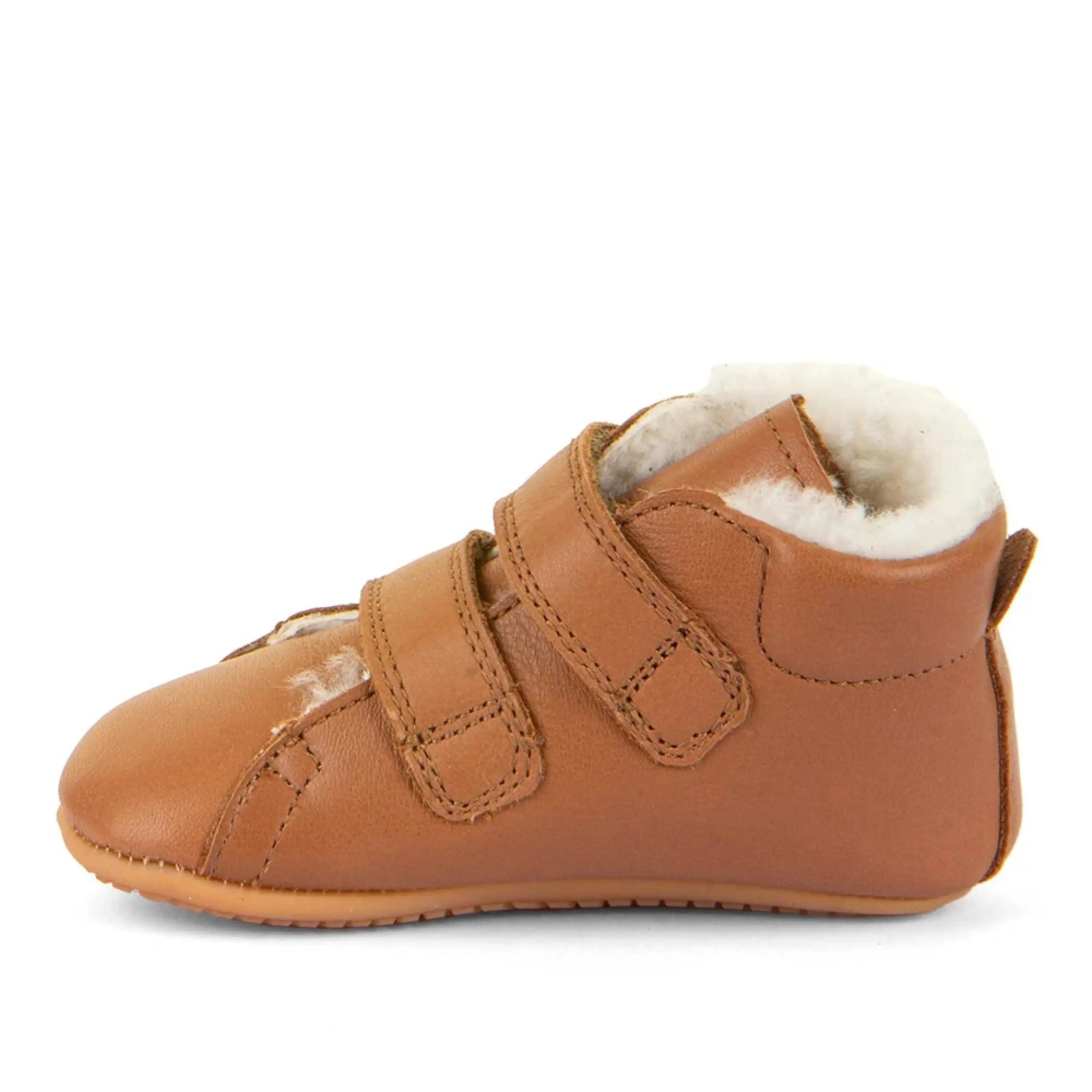 FRODDO Prewalkers Barefoot Fourrés Cognac ma petite pointure 