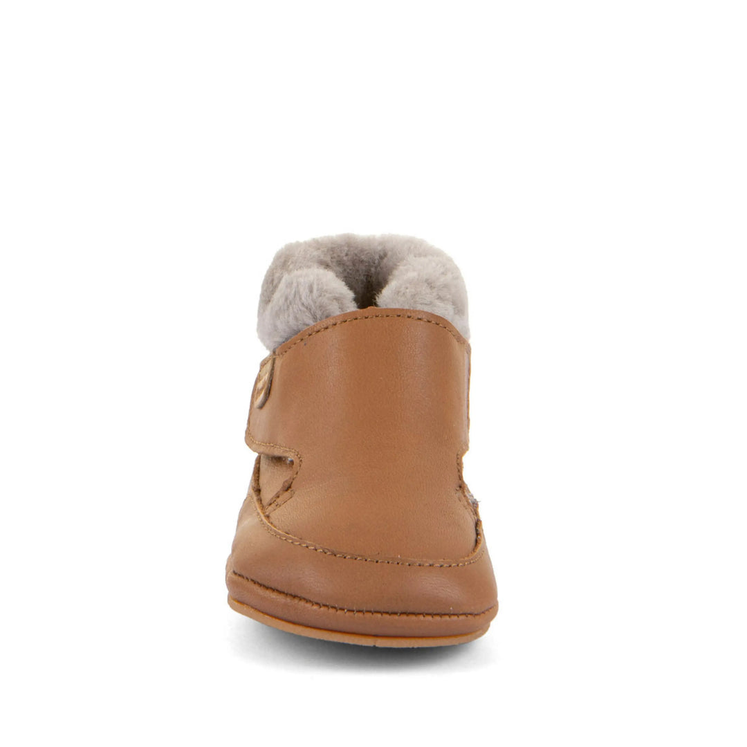 FRODDO Prewalkers Barefoot Fourrés Cognac ma petite pointure 