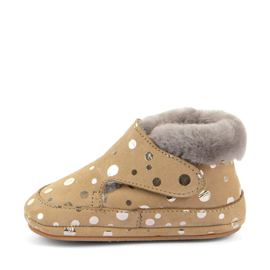FRODDO Prewalkers Barefoot Fourrés Gold + ma petite pointure 