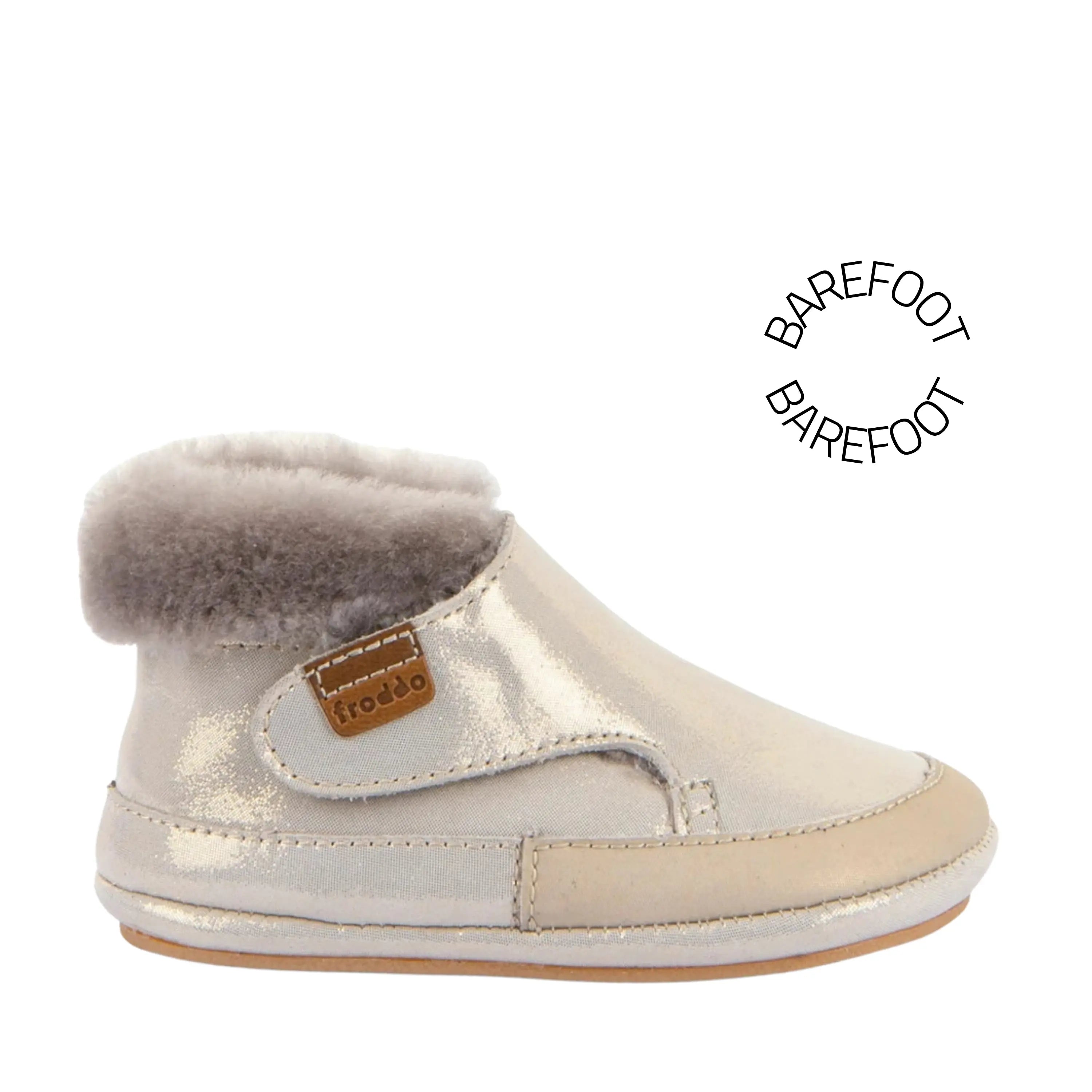 FRODDO Prewalkers Barefoot Furry Walk Gold Shine ma petite pointure 