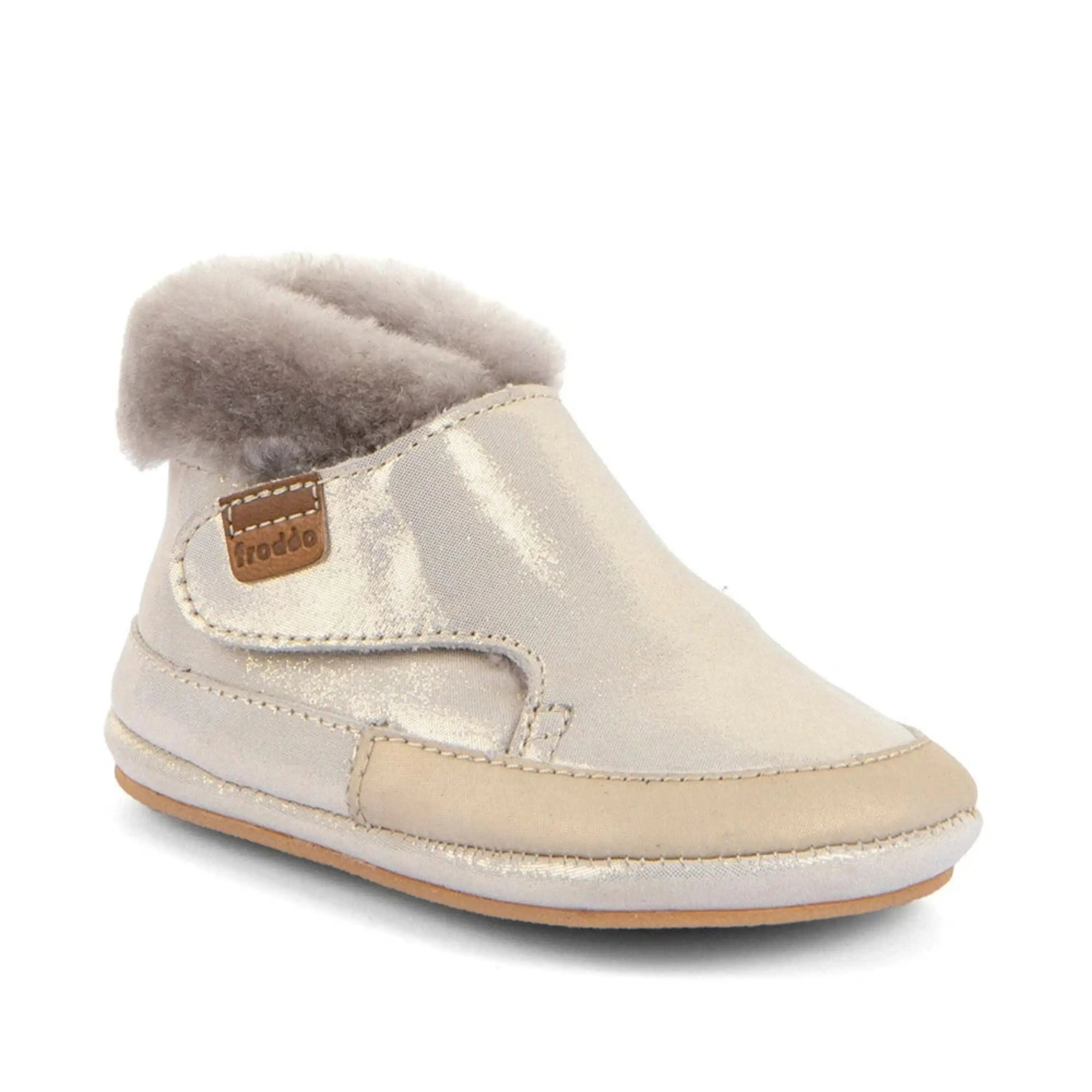 FRODDO Prewalkers Barefoot Furry Walk Gold Shine ma petite pointure 
