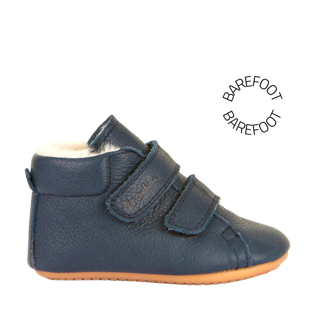 FRODDO Prewalkers Fourrés barefoot Bleu Foncé ma petite pointure 