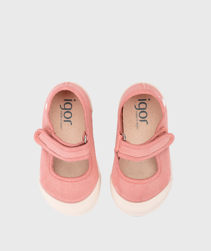 IGOR Baskets en toile Barefoot Lona Mercedes Nuevo Rosa ma petite pointure 