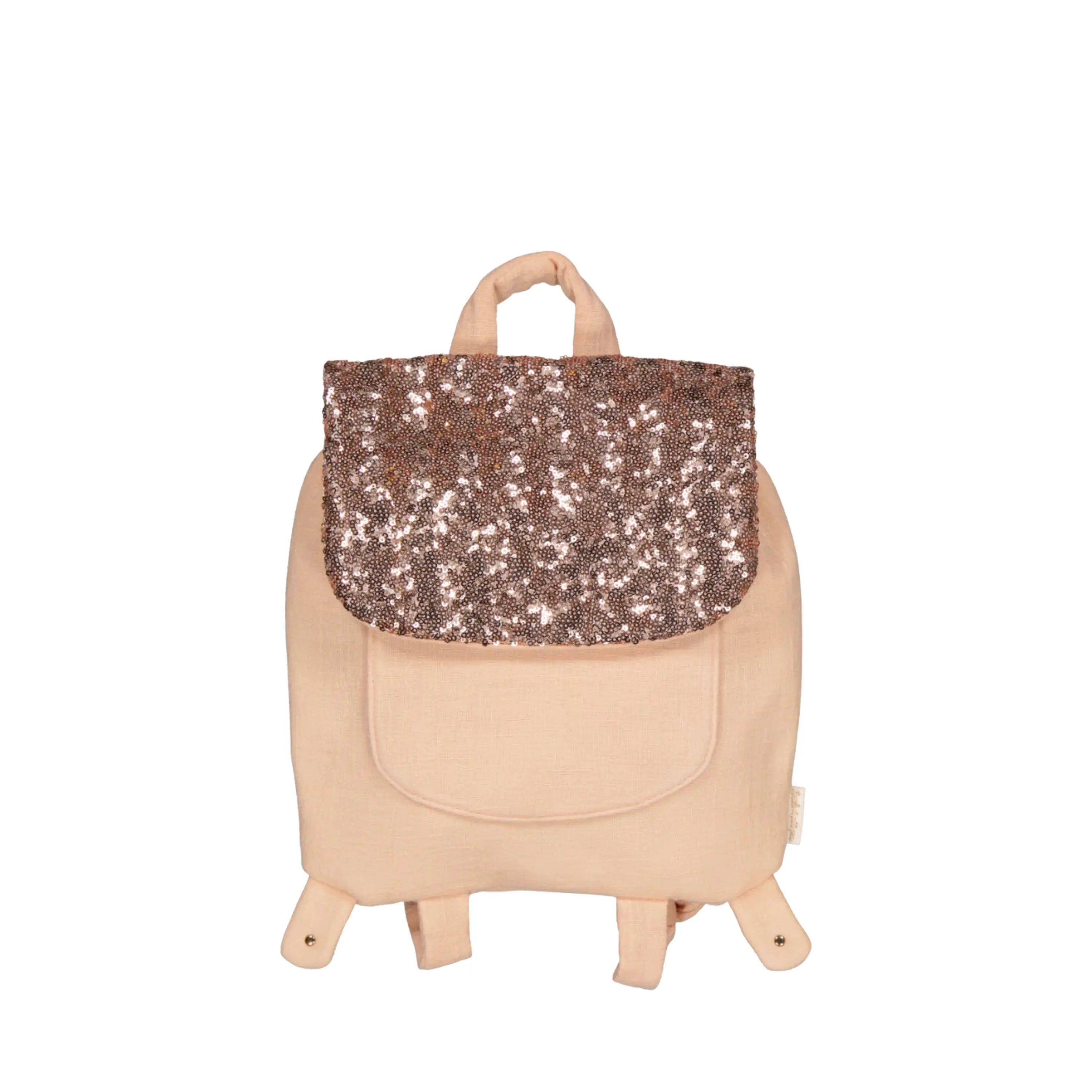 LUCIOLE ET PETIT POIS Sac à dos crèche Sequins roses ma petite pointure 