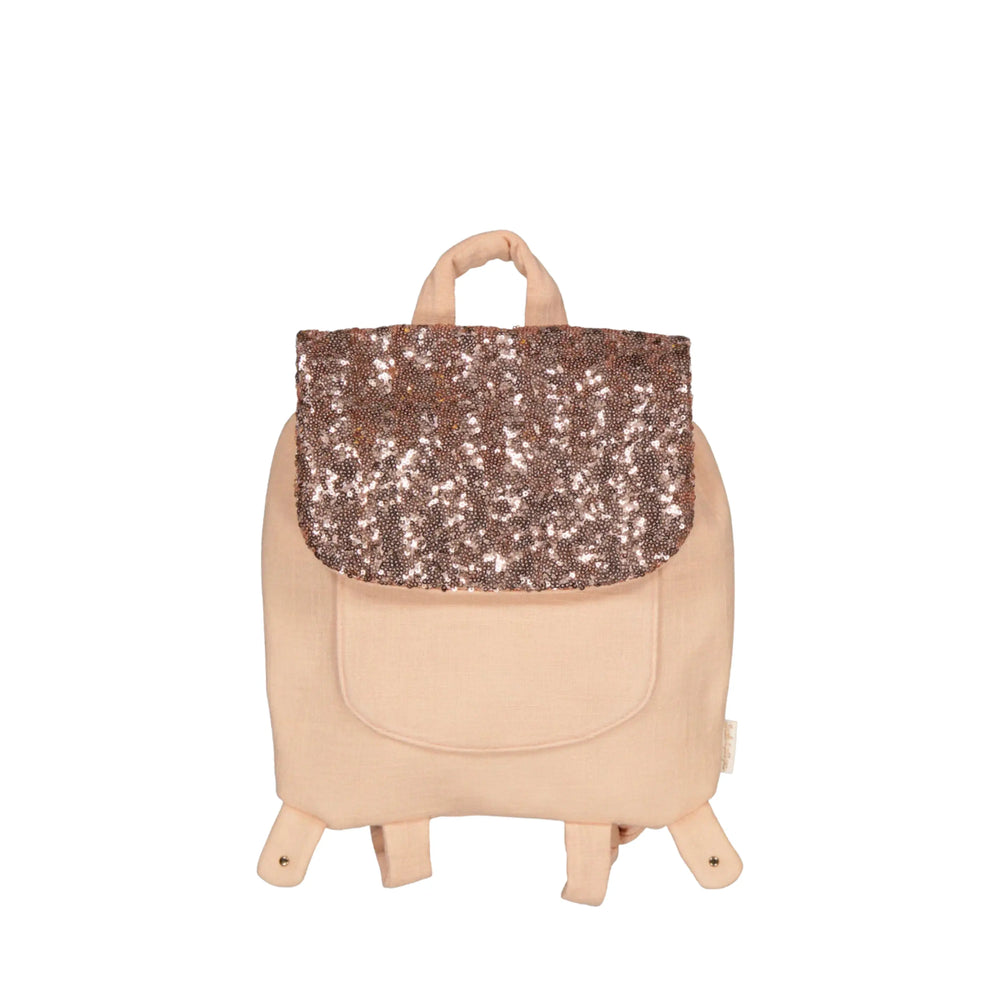LUCIOLE ET PETIT POIS Sac à dos crèche Sequins roses ma petite pointure 