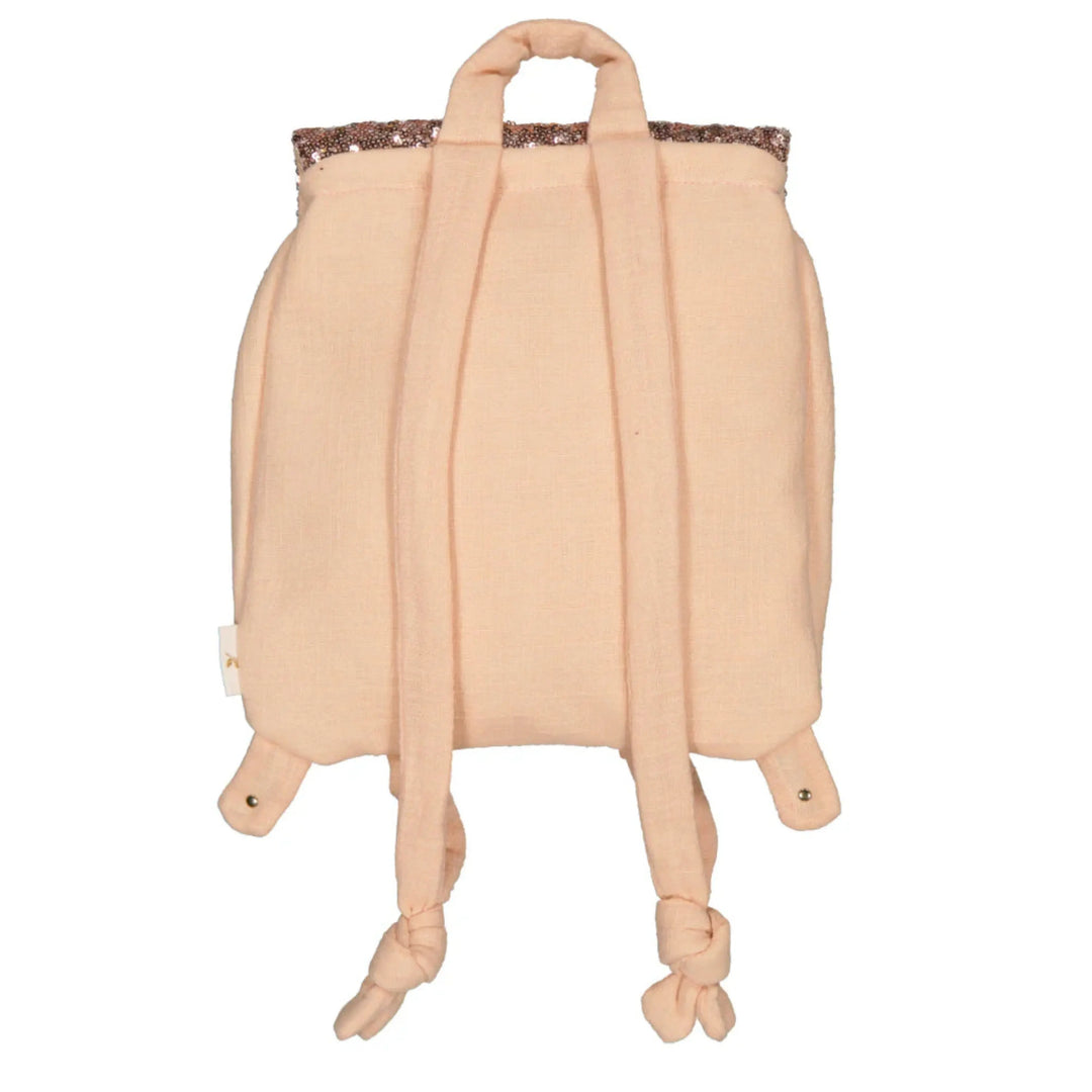 LUCIOLE ET PETIT POIS Sac à dos crèche Sequins roses ma petite pointure 