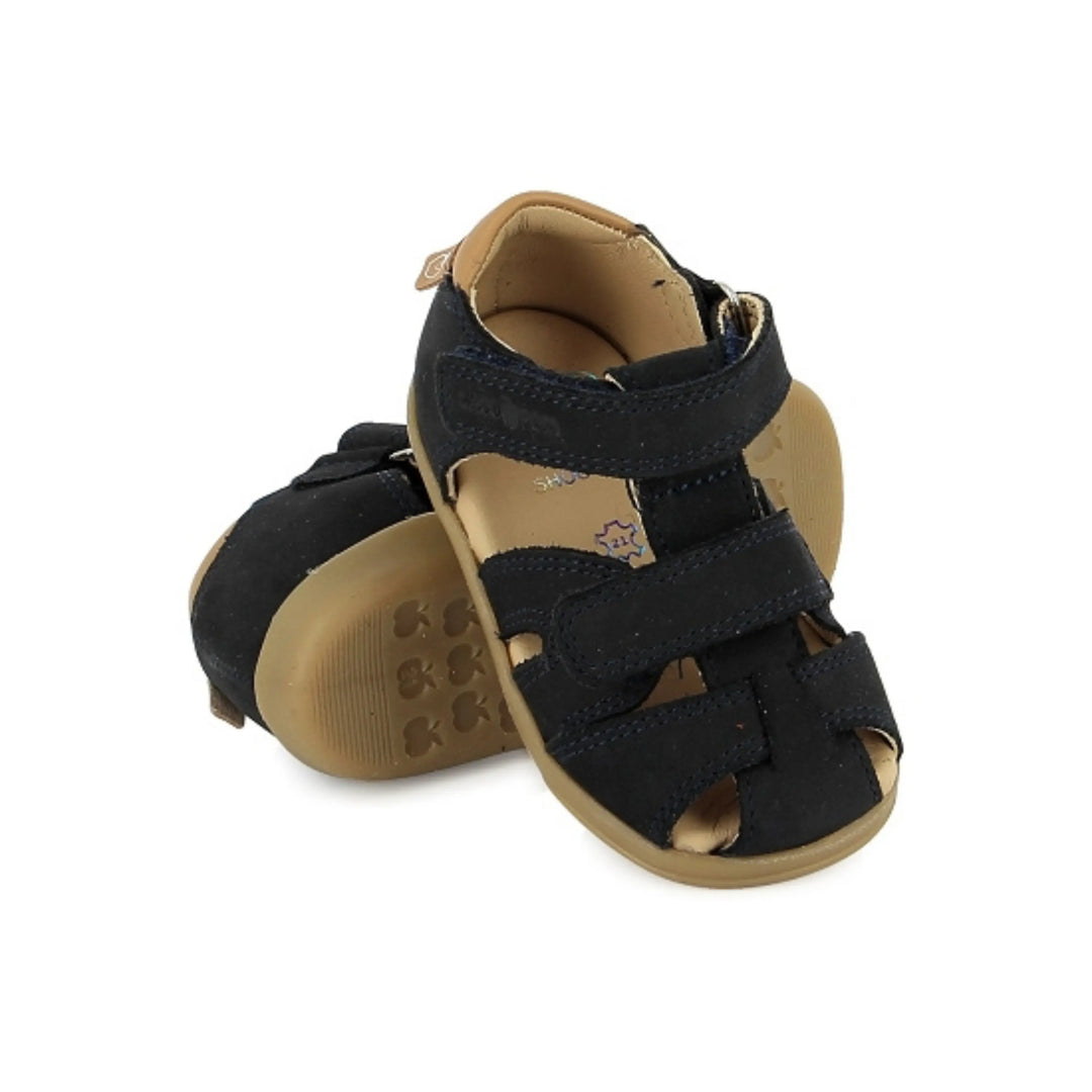 SHOO POM Sandales Pika Scratch Navy Camel ma petite pointure 