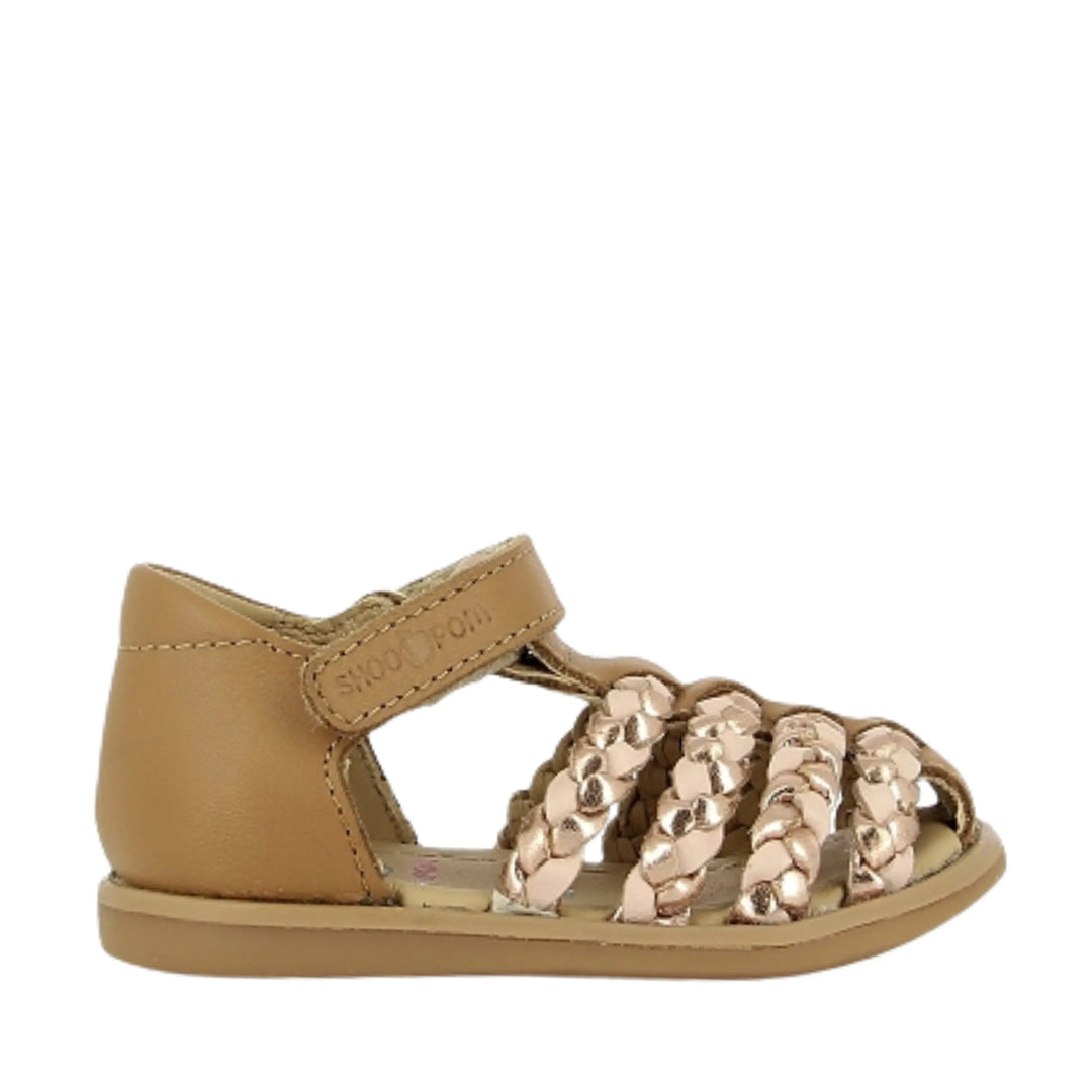 sandales Tity Wowo Camel Multi Shoo Pom