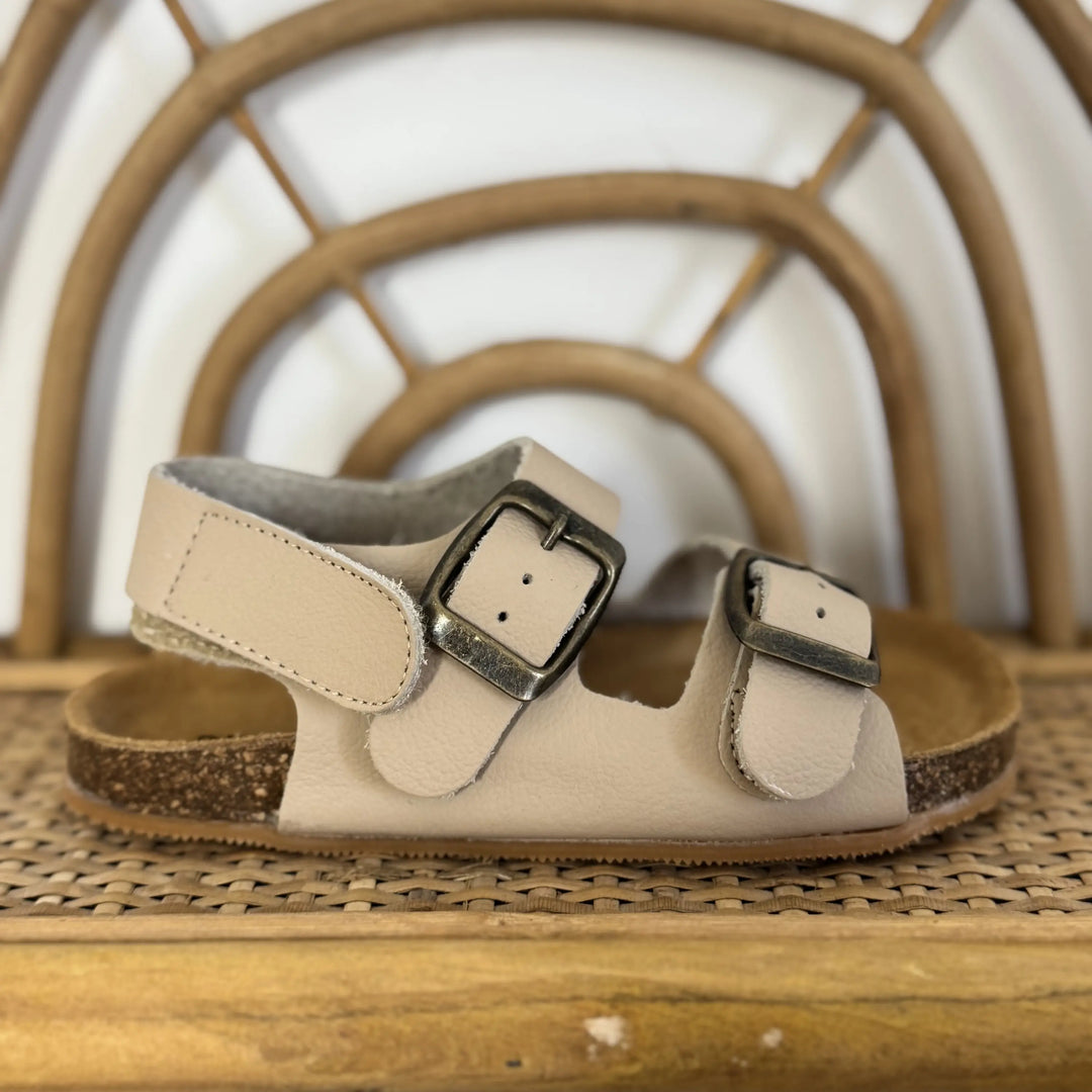 sandales été enfant barefoot beige blanditos