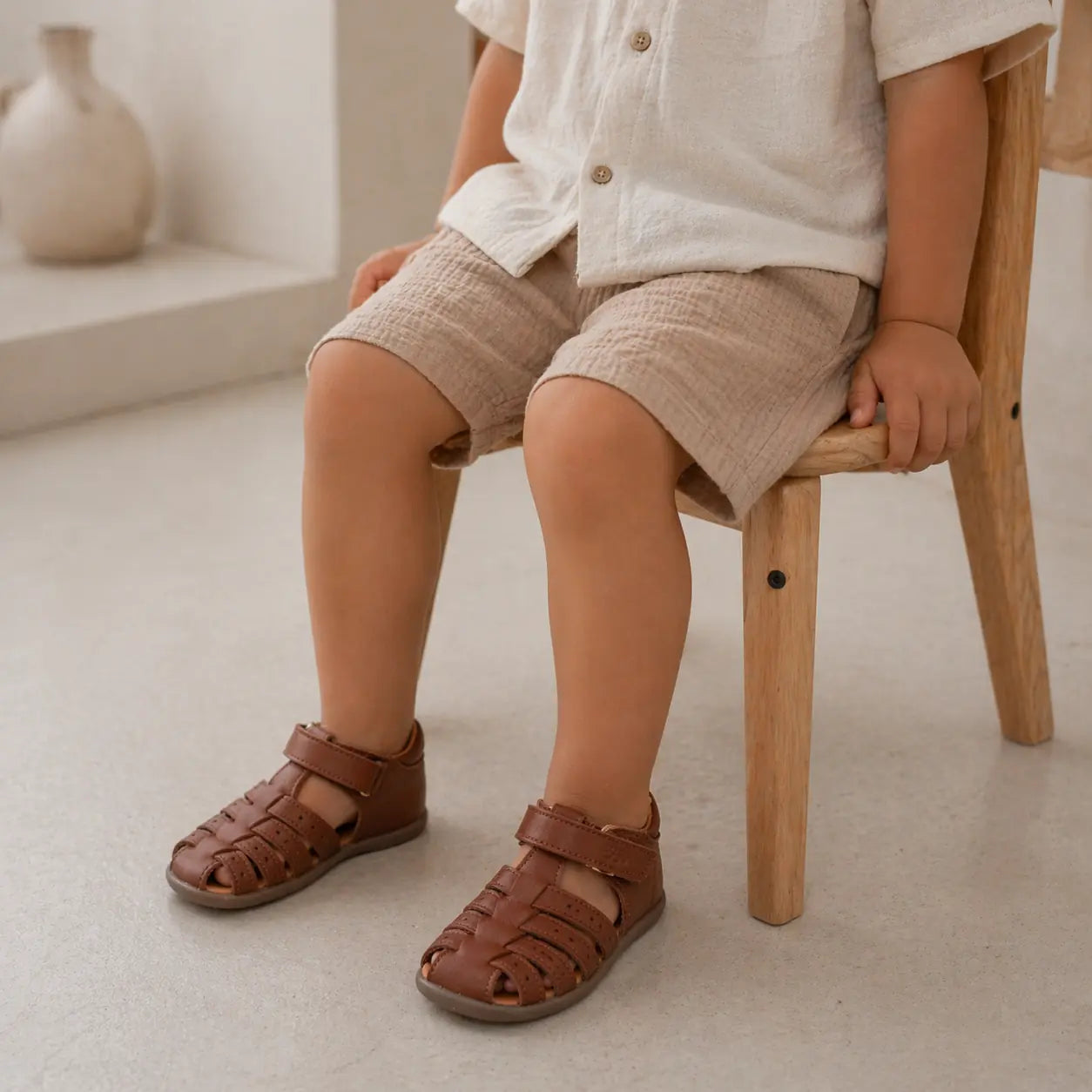 sandales fille Jinette Camel gbb
